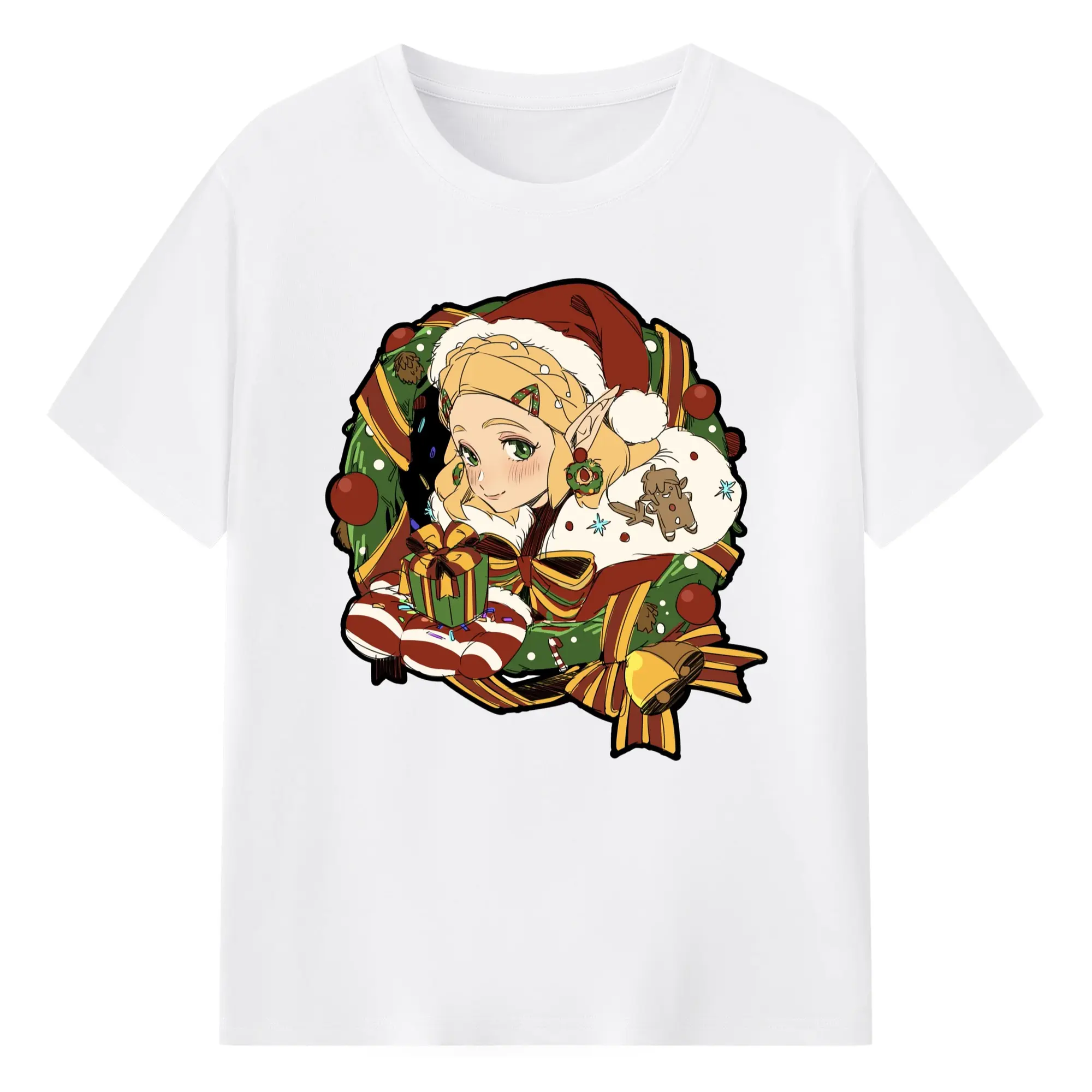 The legend of zelda Princess Zelda icon shirt​ - 180g Cotton T-Shirt With Front Heat Transfer Print – Soft, Lightweight, Fitted Design – Comfortable Casual Wear For Sports & Everyday Use