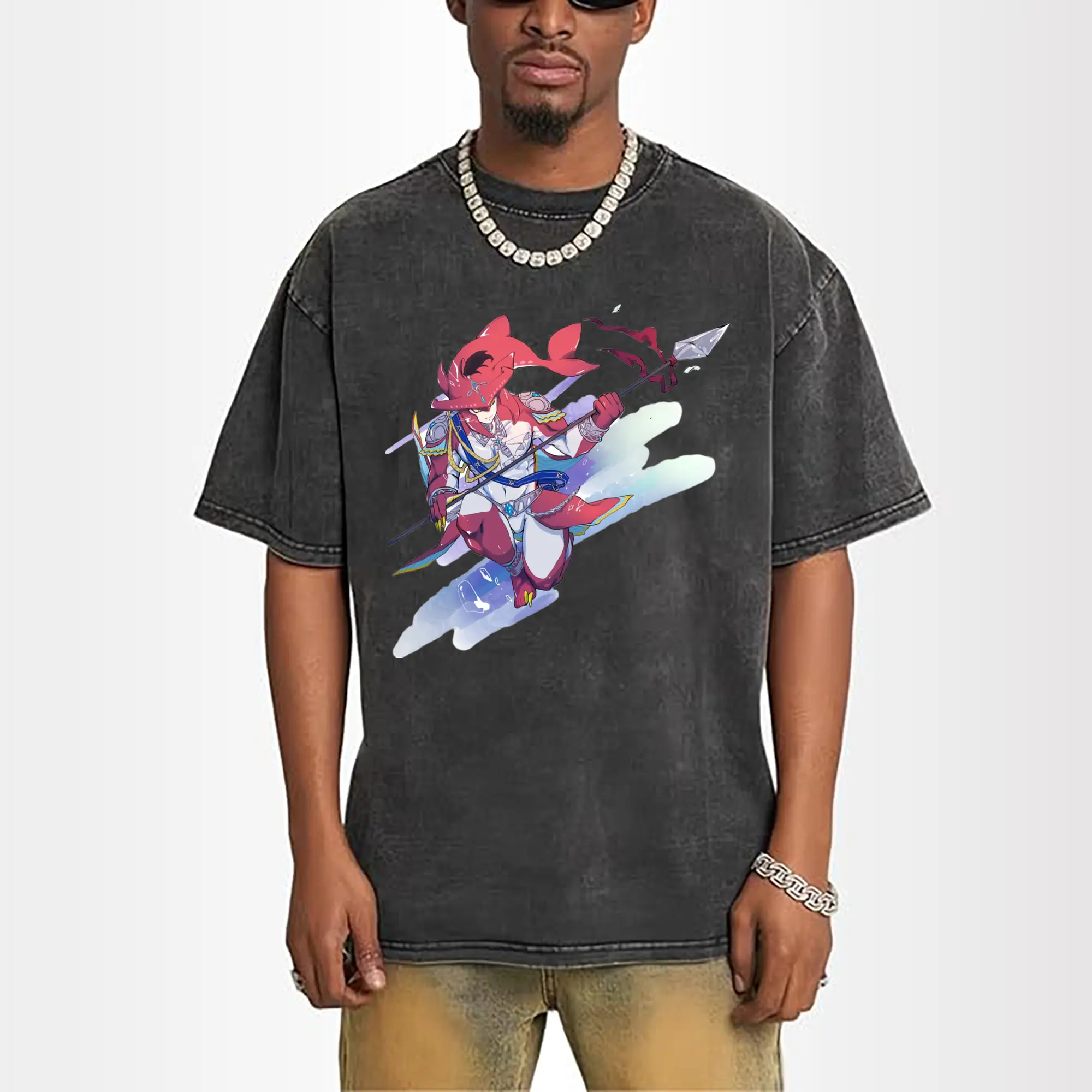 the legend of zelda Sidon graphic shirt