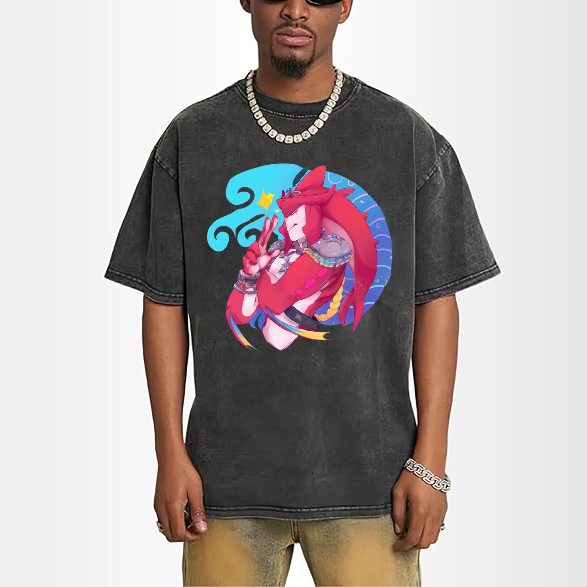 the legend of zelda Sidon graphic tee