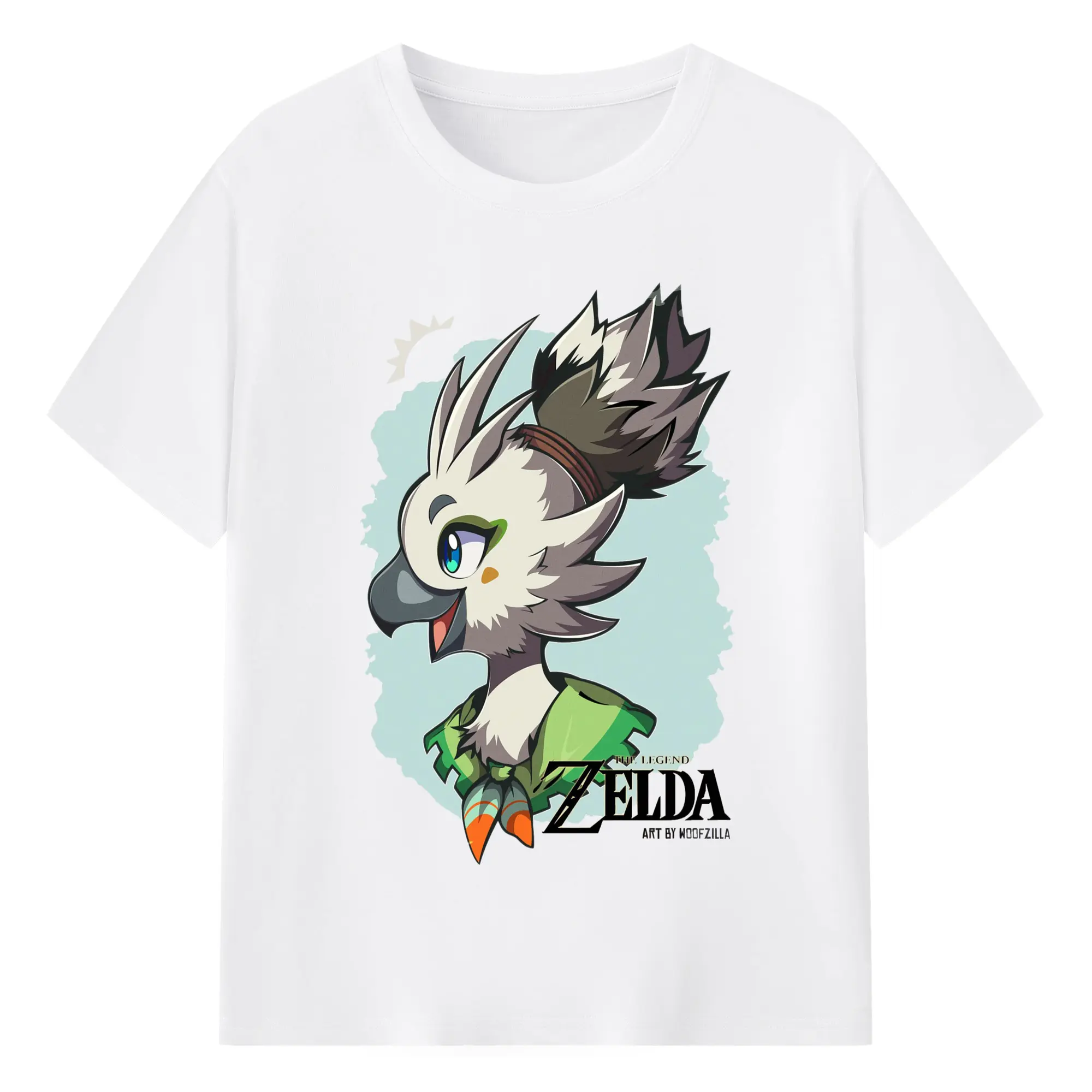 Men's the legend of zelda Tulin classic graphic tee - 180g Cotton T-Shirt With Front Heat Transfer Print – Soft, Lightweight, Fitted Design – Comfortable Casual Wear For Sports & Everyday Use
