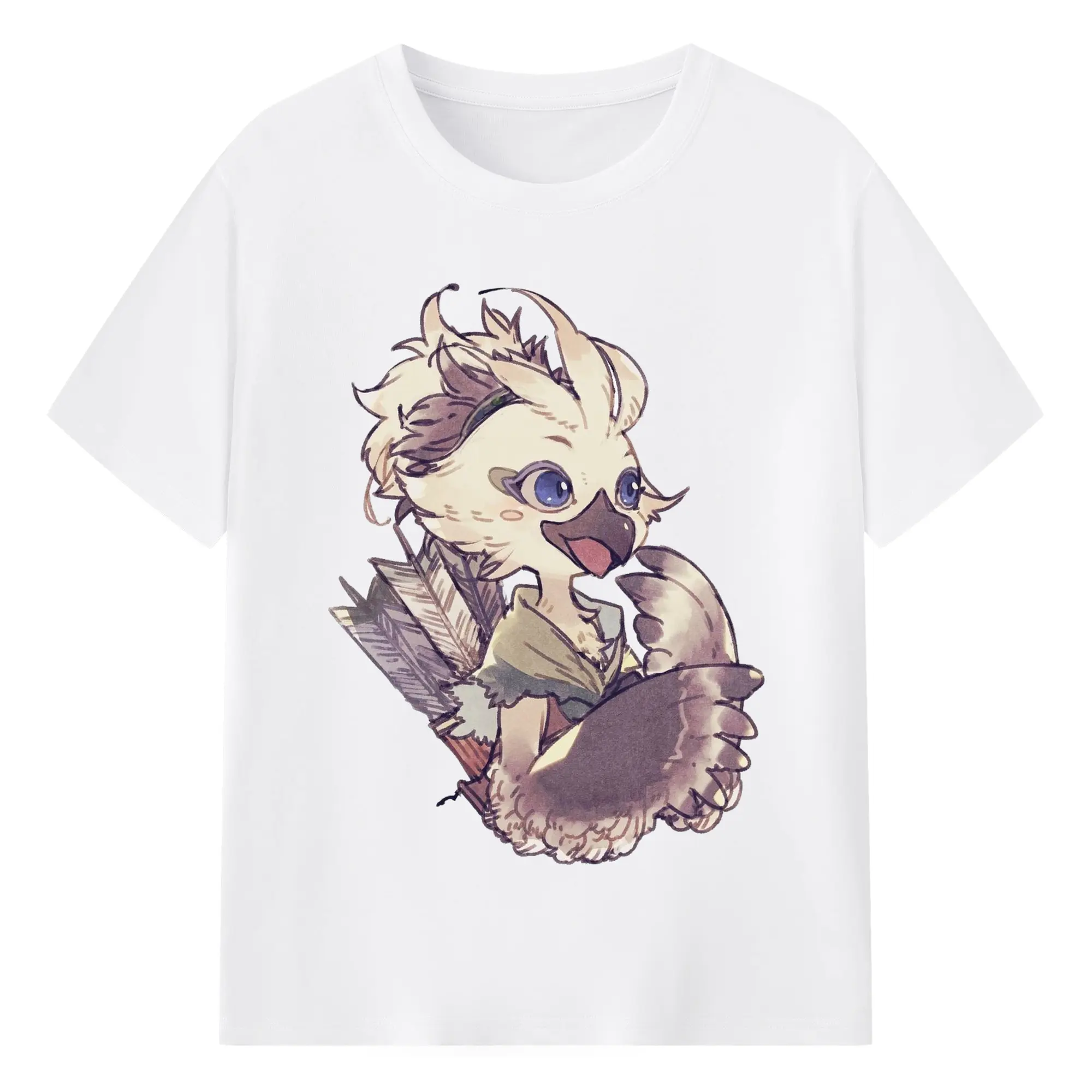 Men's the legend of zelda Tulin graphic t-shirt - 180g Cotton T-Shirt With Front Heat Transfer Print – Soft, Lightweight, Fitted Design – Comfortable Casual Wear For Sports & Everyday Use