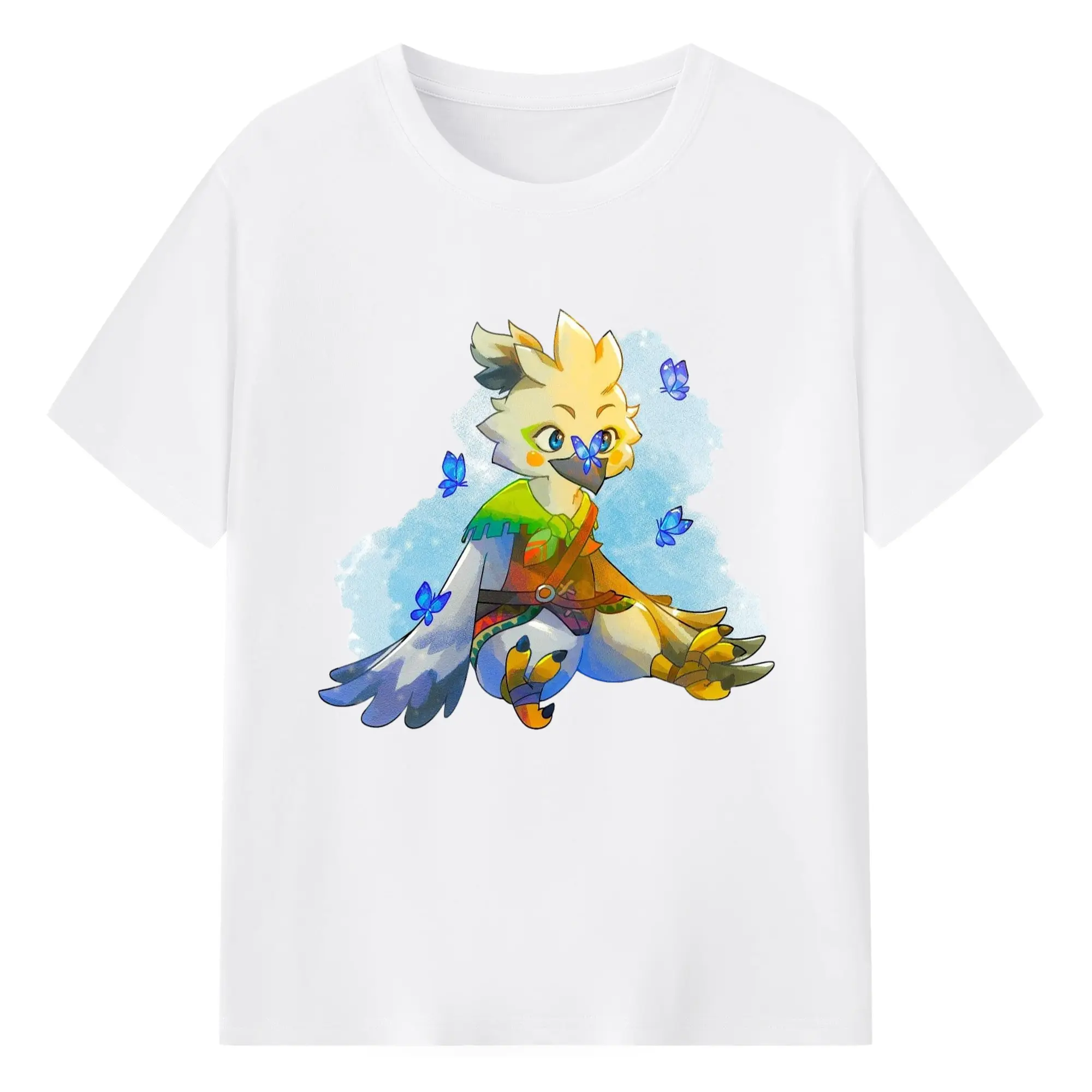 The legend of zelda Tulin graphic t-shirt - 180g Cotton T-Shirt With Front Heat Transfer Print – Soft, Lightweight, Fitted Design – Comfortable Casual Wear For Sports & Everyday Use