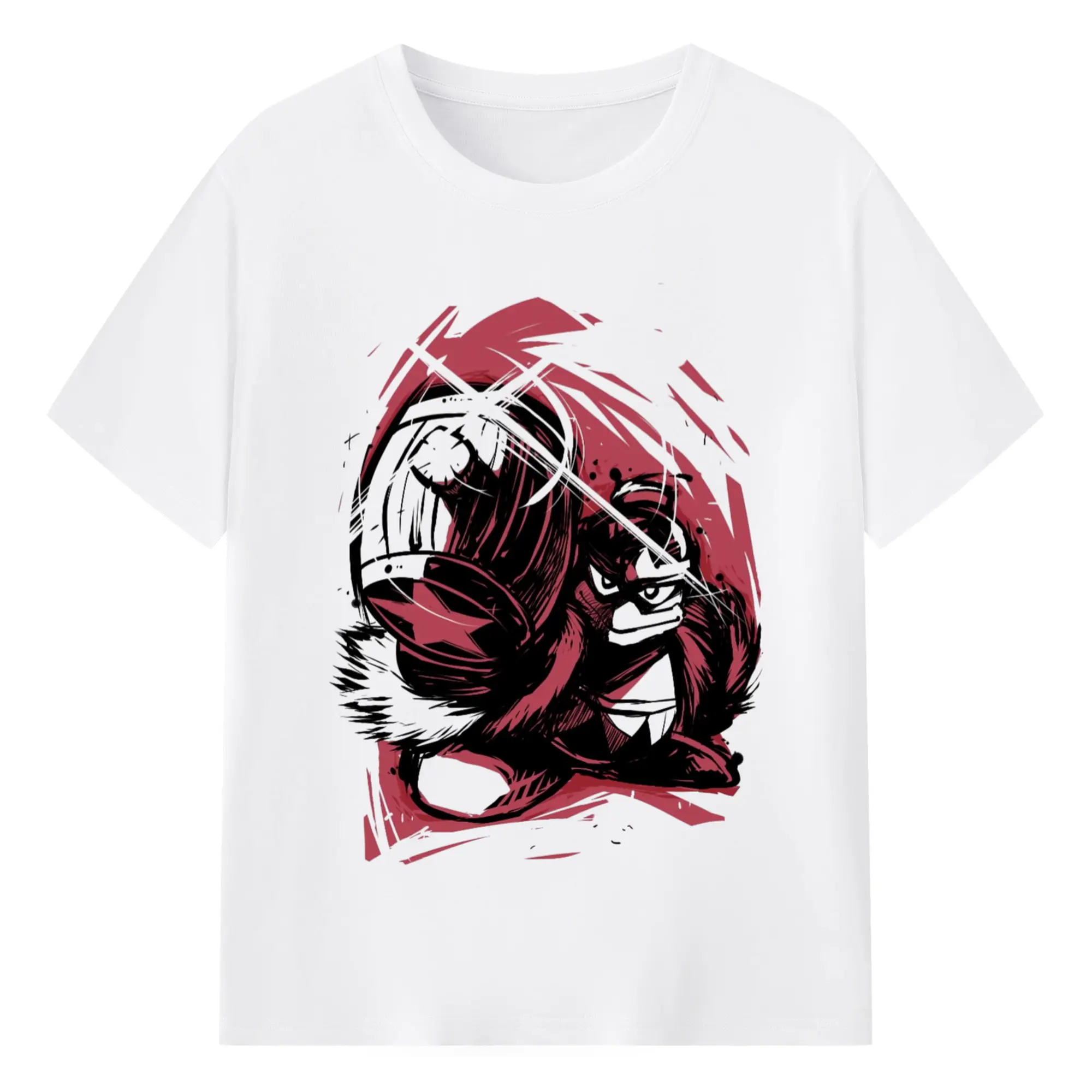 King Dedede Kirby icon T-Shirt - 180g Cotton T-Shirt With Front Heat Transfer Print – Soft, Lightweight, Fitted Design – Comfortable Casual Wear For Sports & Everyday Use