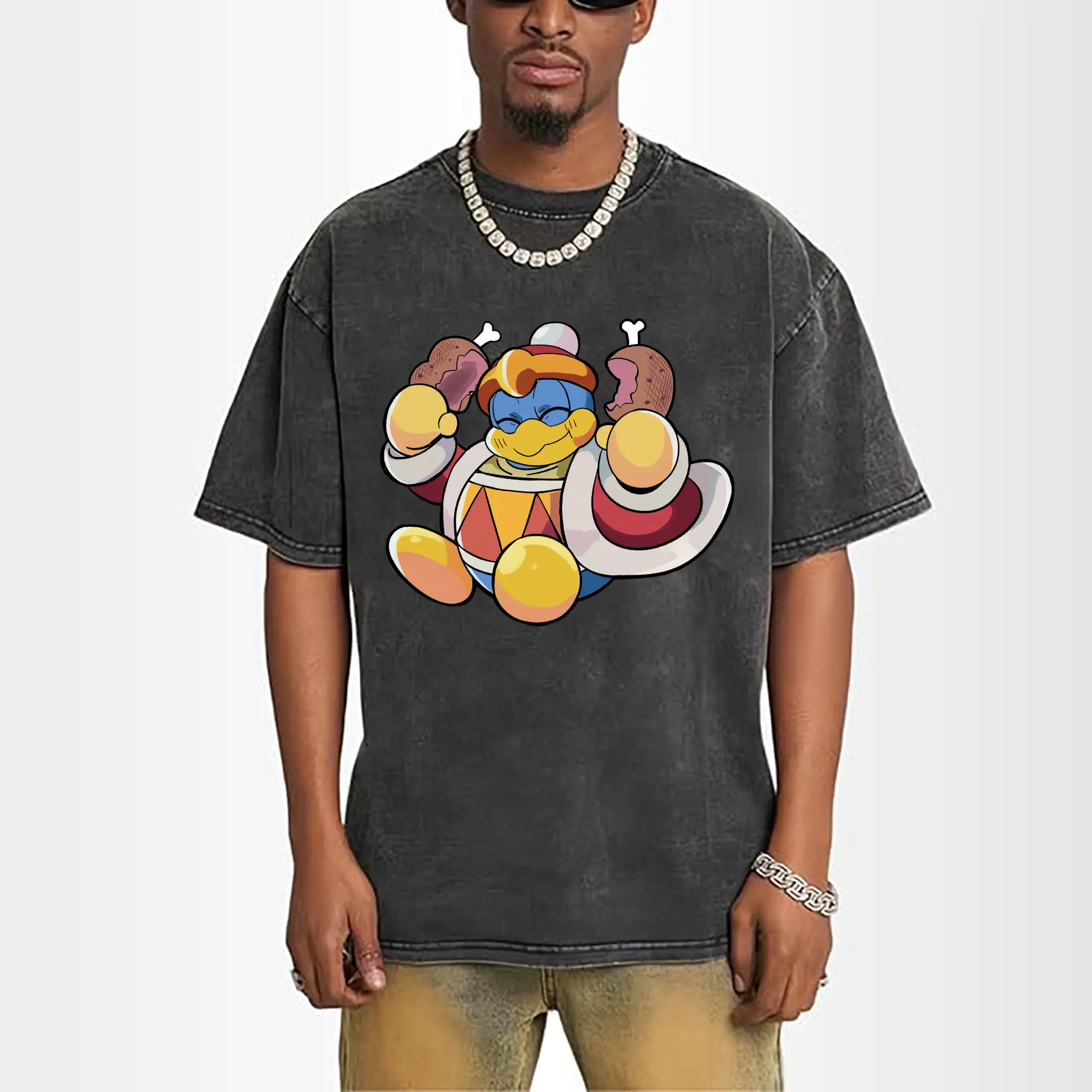 King Dedede eating graphic shirt
