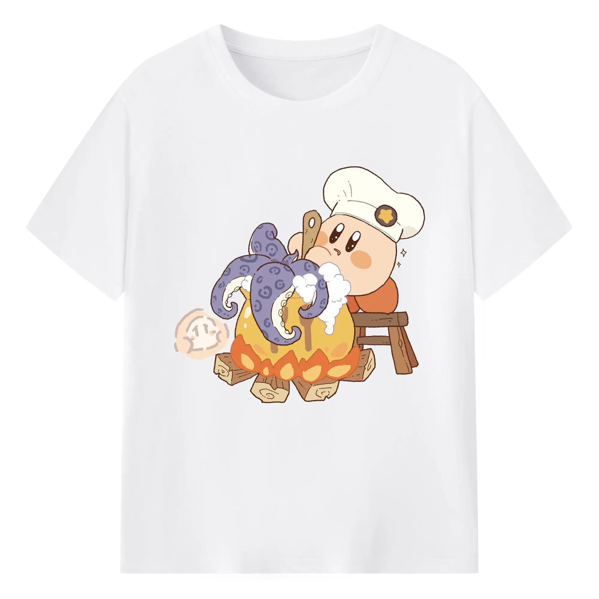 Youth Kirby graphic t-shirt - 180g Cotton T-Shirt With Front Heat Transfer Print – Soft, Lightweight, Fitted Design – Comfortable Casual Wear For Sports & Everyday Use