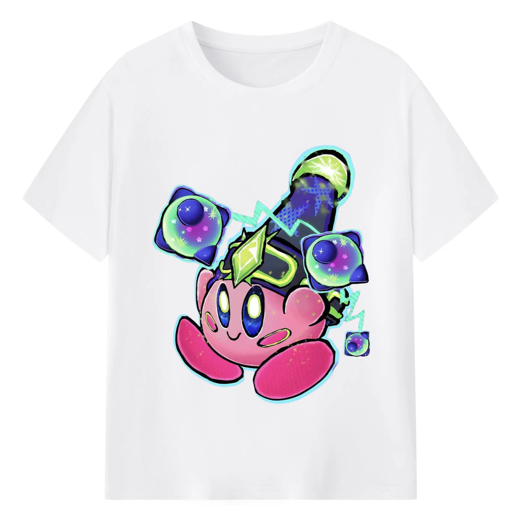 Youth Kirby t-shirt - 180g Cotton T-Shirt With Front Heat Transfer Print – Soft, Lightweight, Fitted Design – Comfortable Casual Wear For Sports & Everyday Use