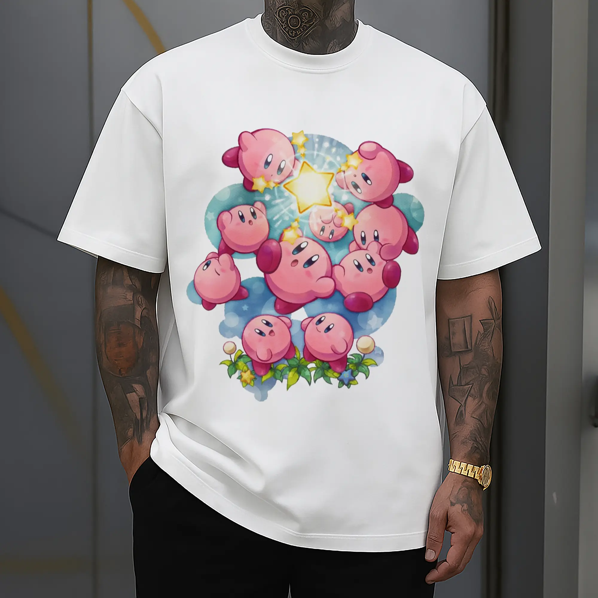 kirby tee collage shirt