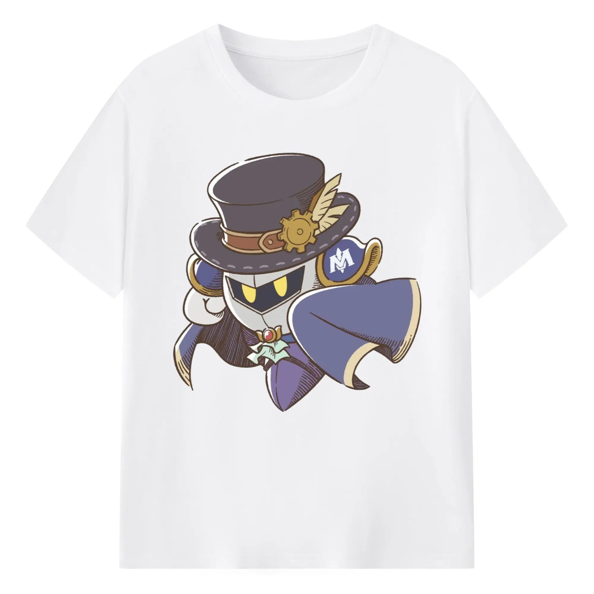 Men's Meta Knight graphic t shirt - 180g Cotton T-Shirt With Front Heat Transfer Print – Soft, Lightweight, Fitted Design – Comfortable Casual Wear For Sports & Everyday Use