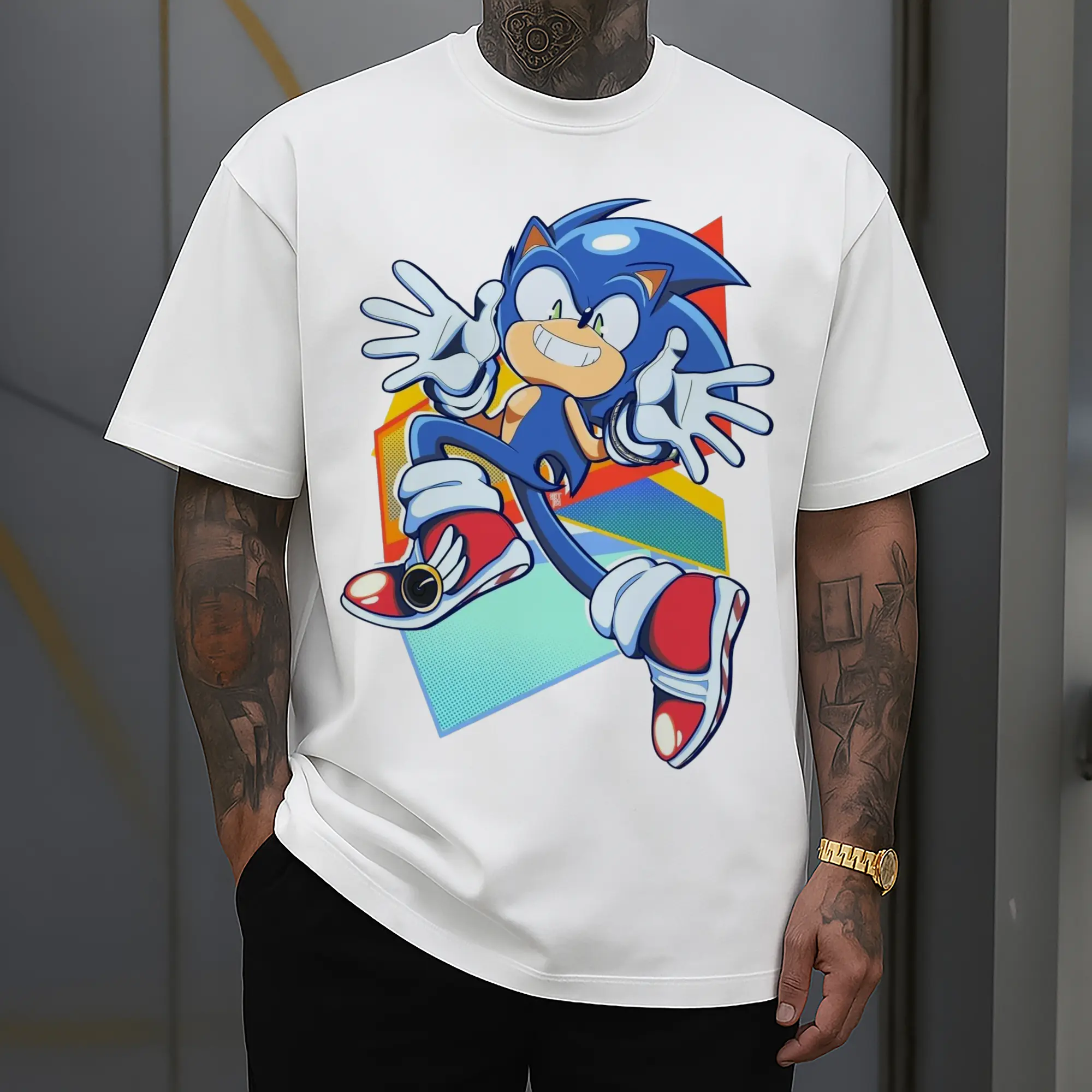 Sonic Collage Graphic Tee