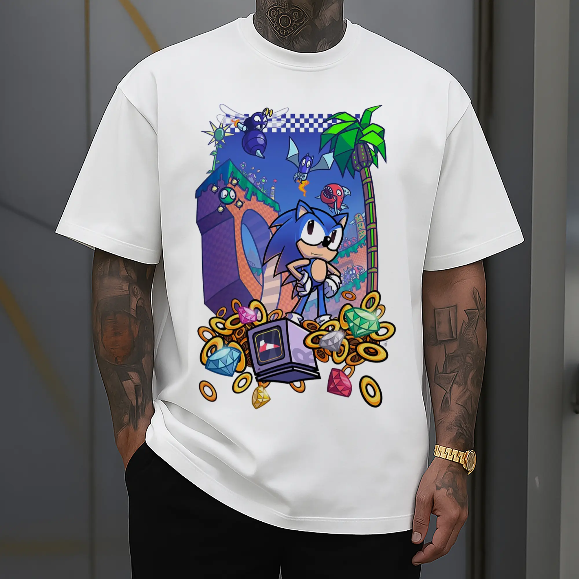 Super Sonic classic graphic t-shirt