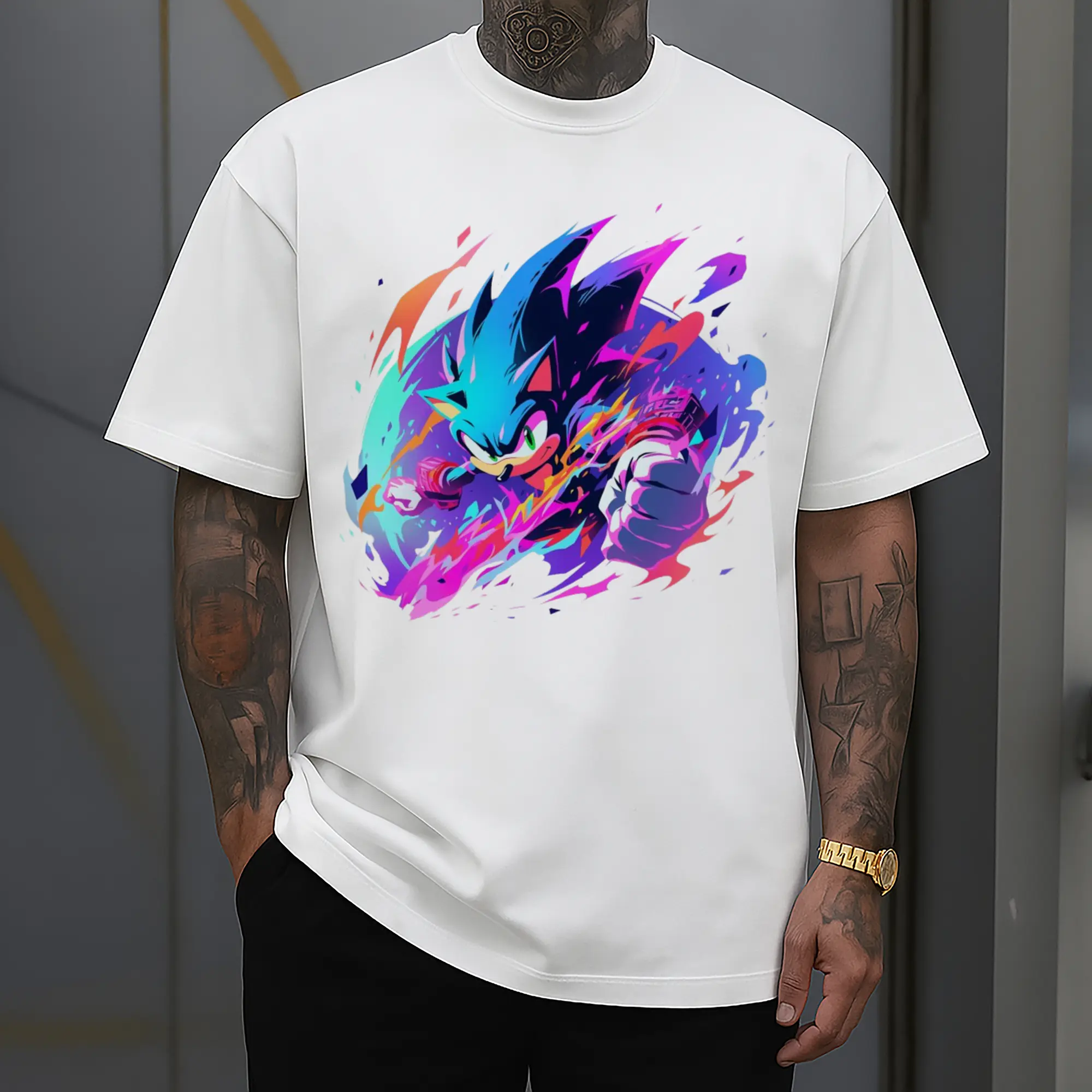 Super Sonic printed tee