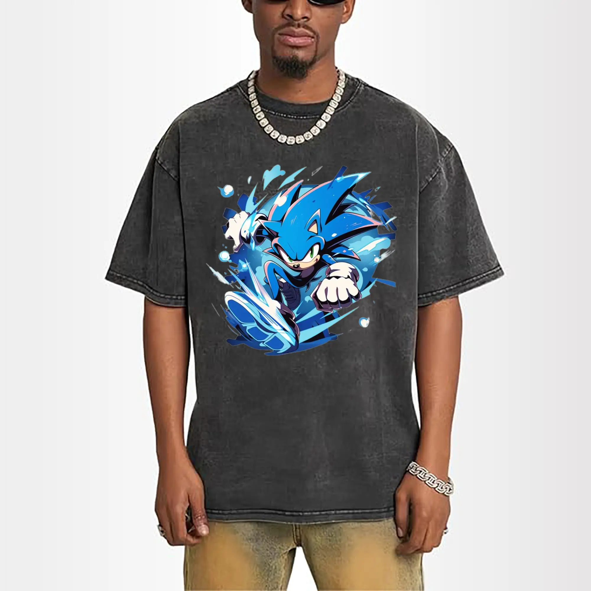 men's Super Sonic printed t-shirt