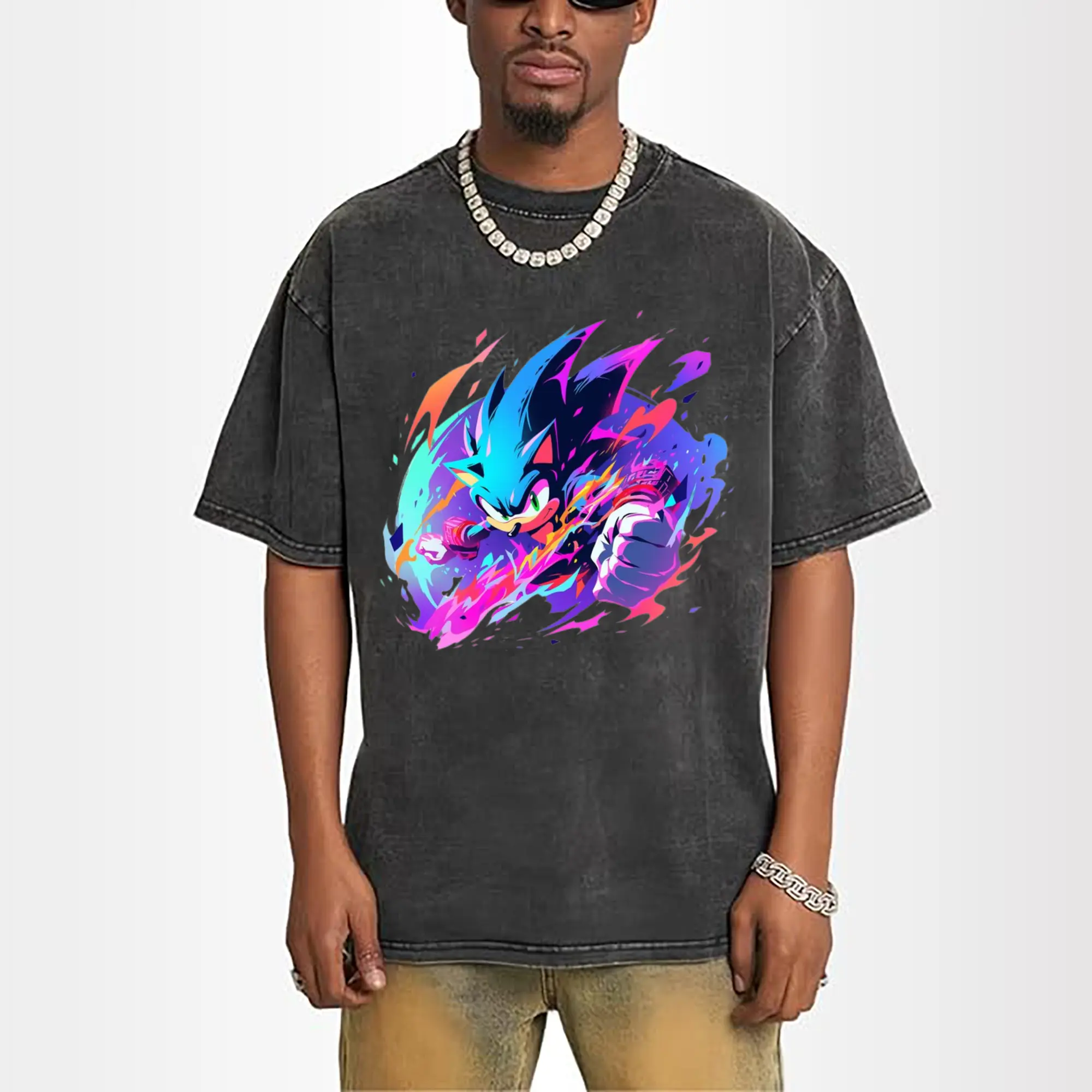 Super Sonic printed tee