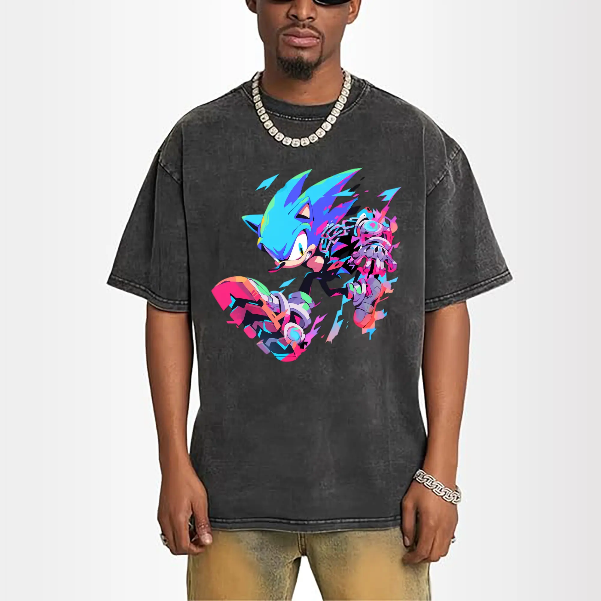 Super Sonic printed t-shirt