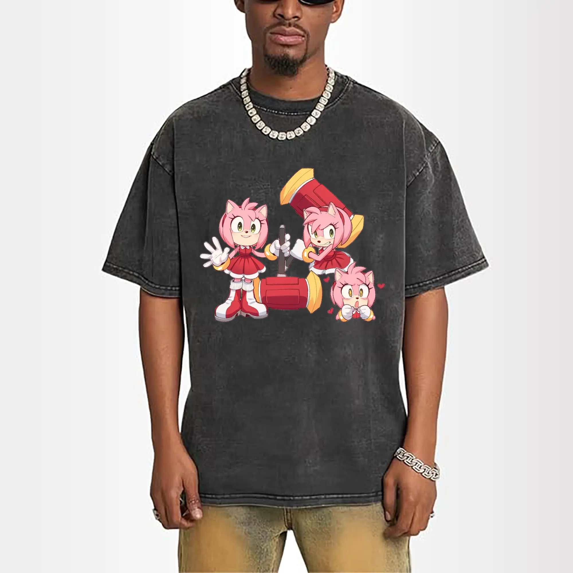 Amy Rose collage graphic t-shirt