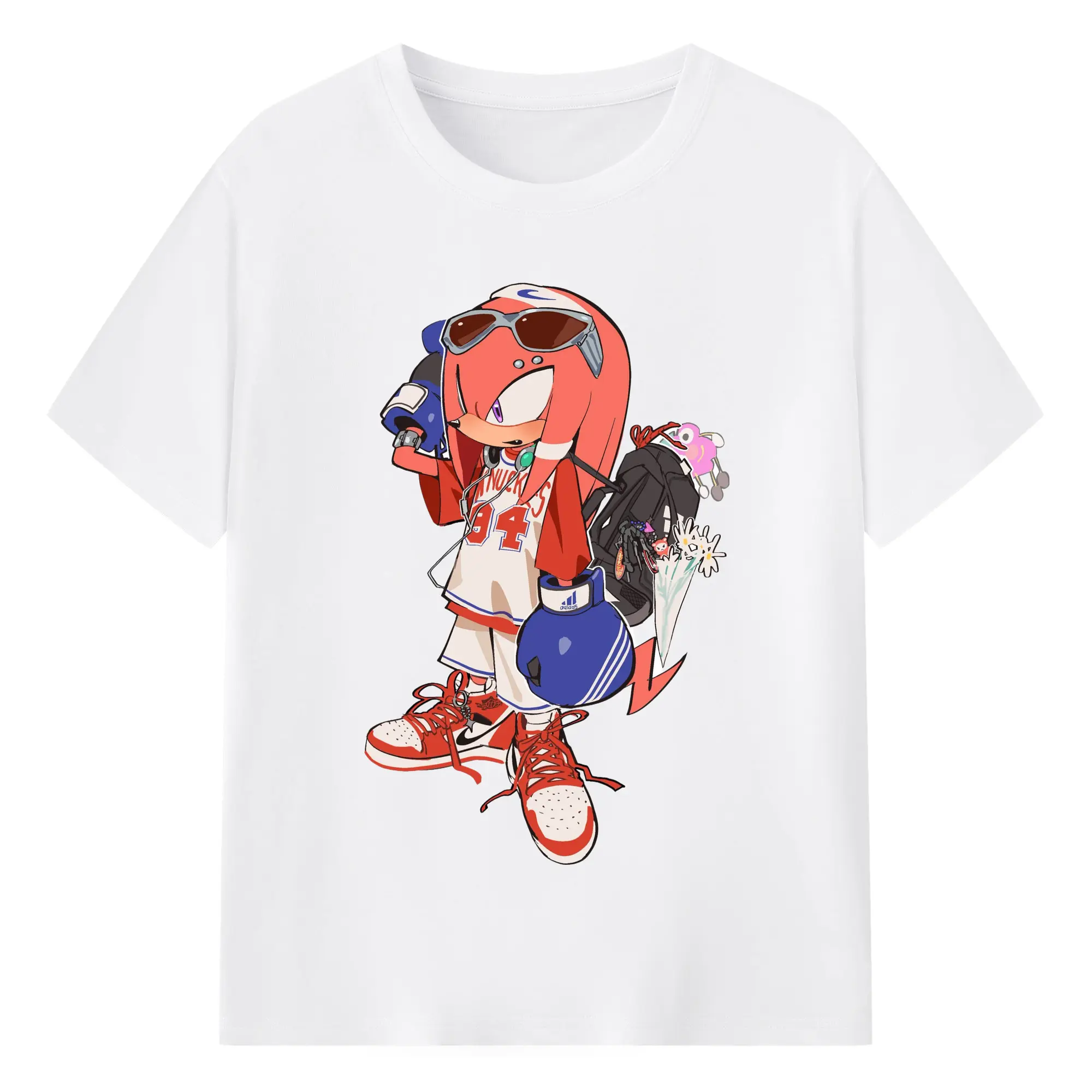 F600200bd50465a1c4ab4ed1a67ca040_美图抠图20250905 - 180g Cotton T-Shirt With Front Heat Transfer Print – Soft, Lightweight, Fitted Design – Comfortable Casual Wear For Sports & Everyday Use