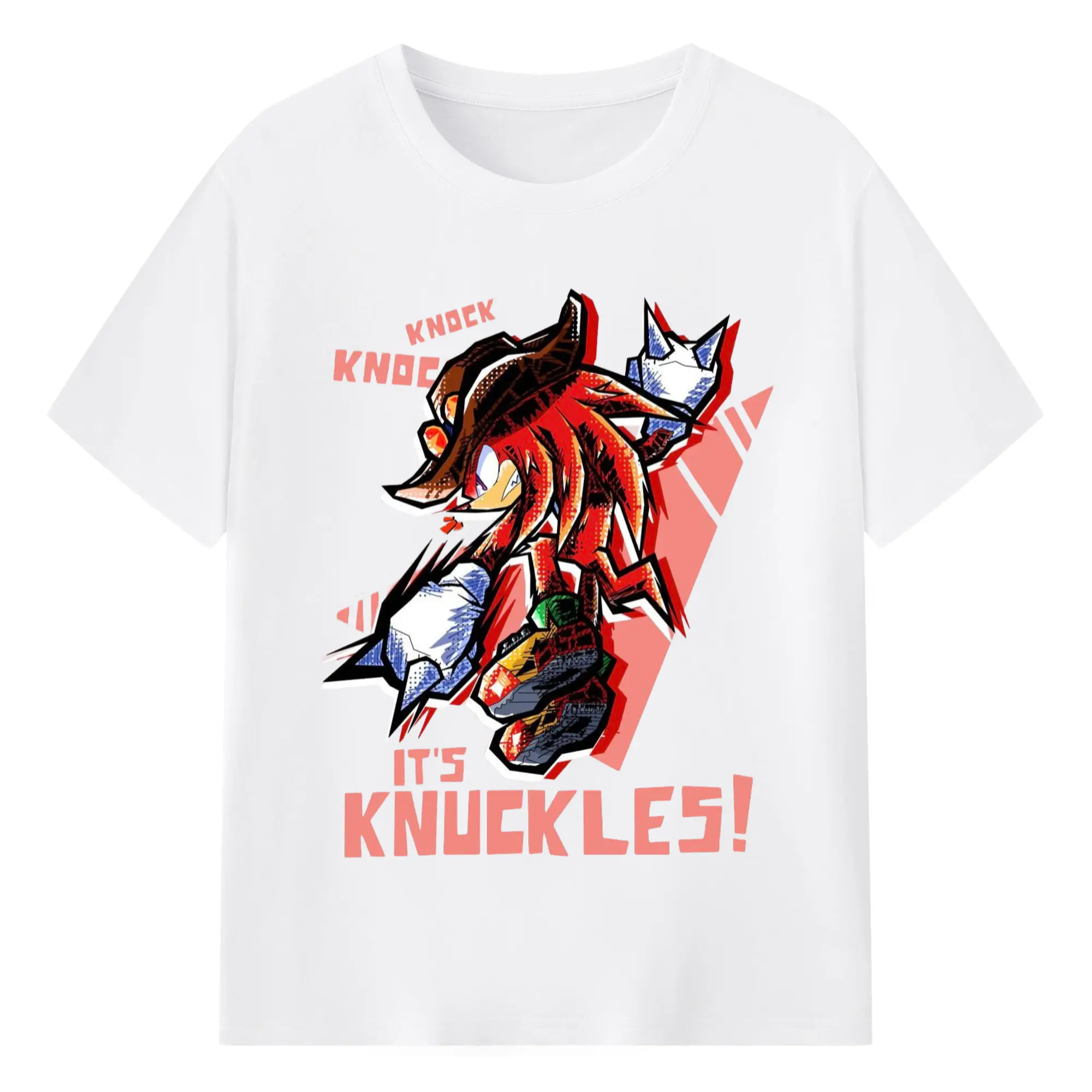 Knuckles collage tee - 180g Cotton T-Shirt With Front Heat Transfer Print – Soft, Lightweight, Fitted Design – Comfortable Casual Wear For Sports & Everyday Use