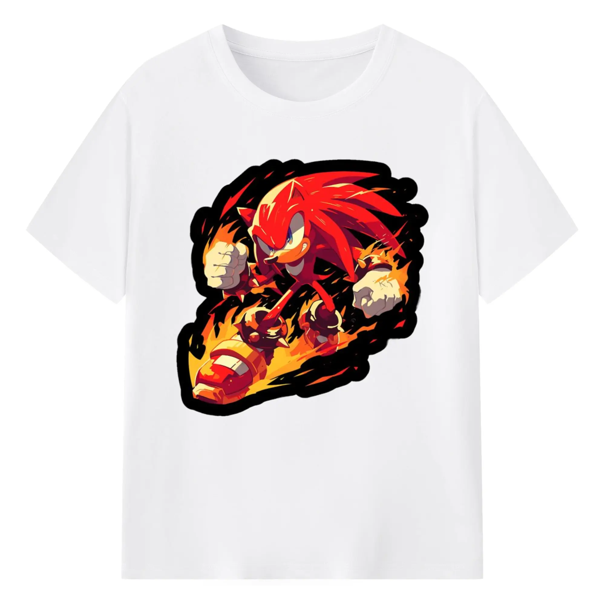 Men's Knuckles icon shirt - 180g Cotton T-Shirt With Front Heat Transfer Print – Soft, Lightweight, Fitted Design – Comfortable Casual Wear For Sports & Everyday Use