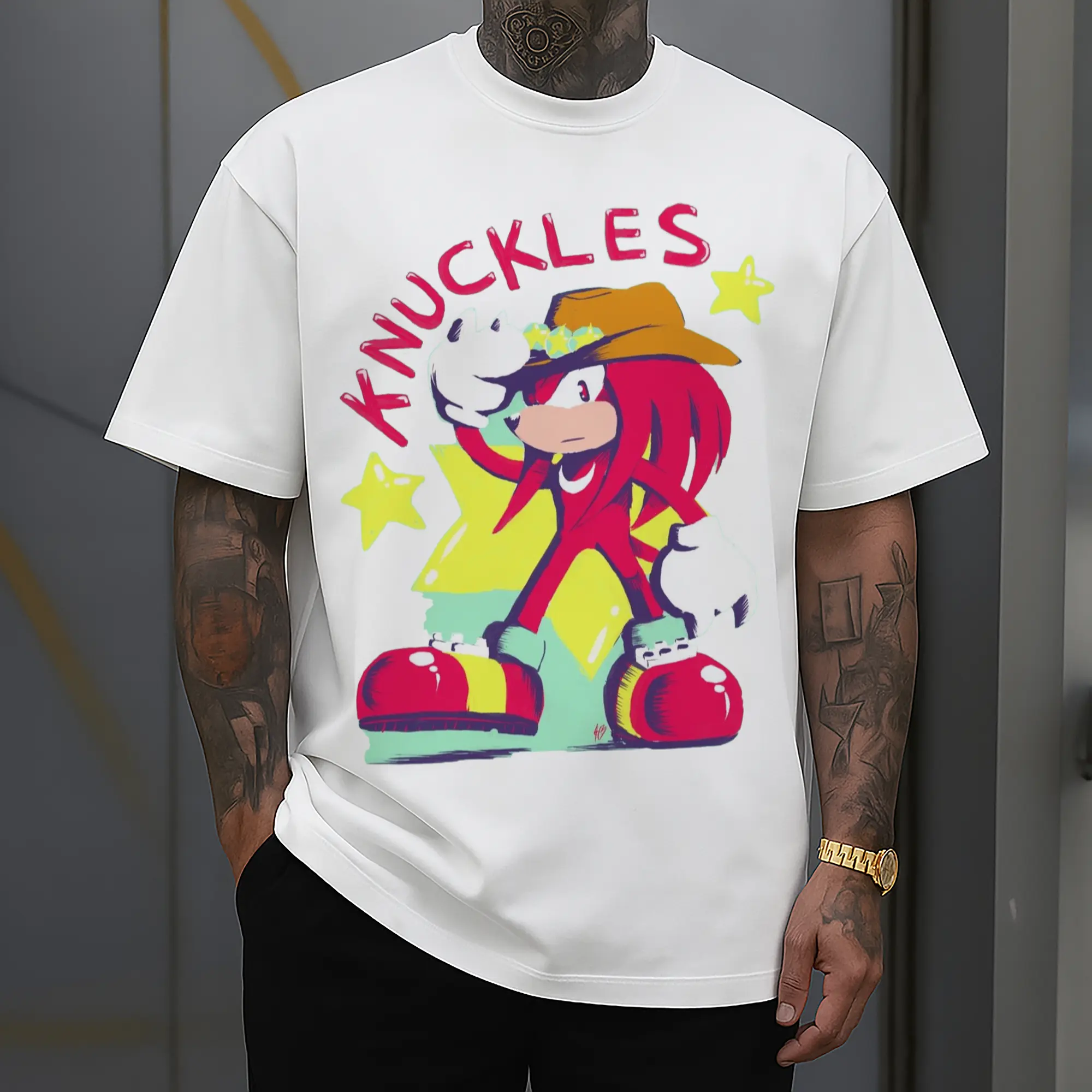 Knuckles graphic t-shirt