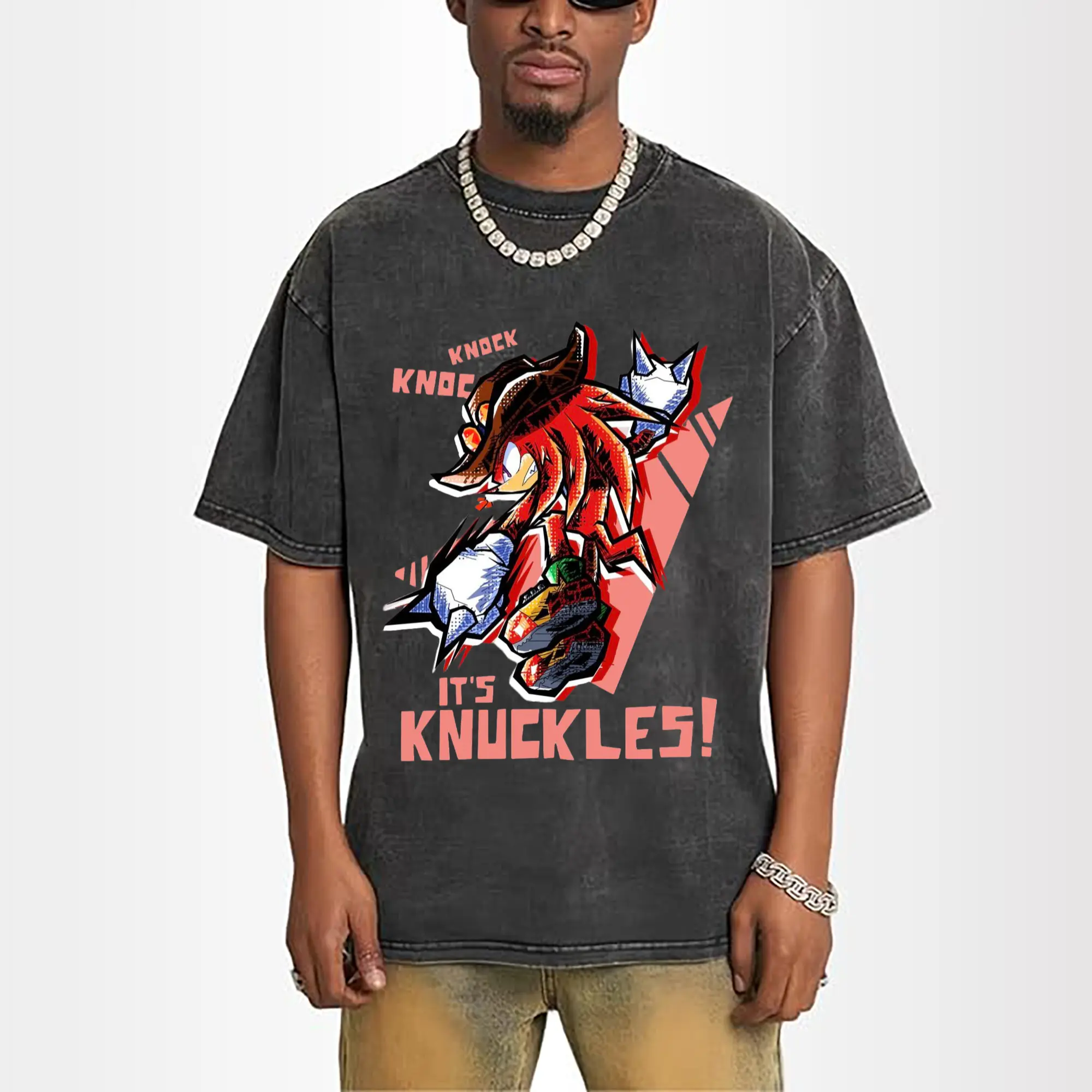 Knuckles collage tee