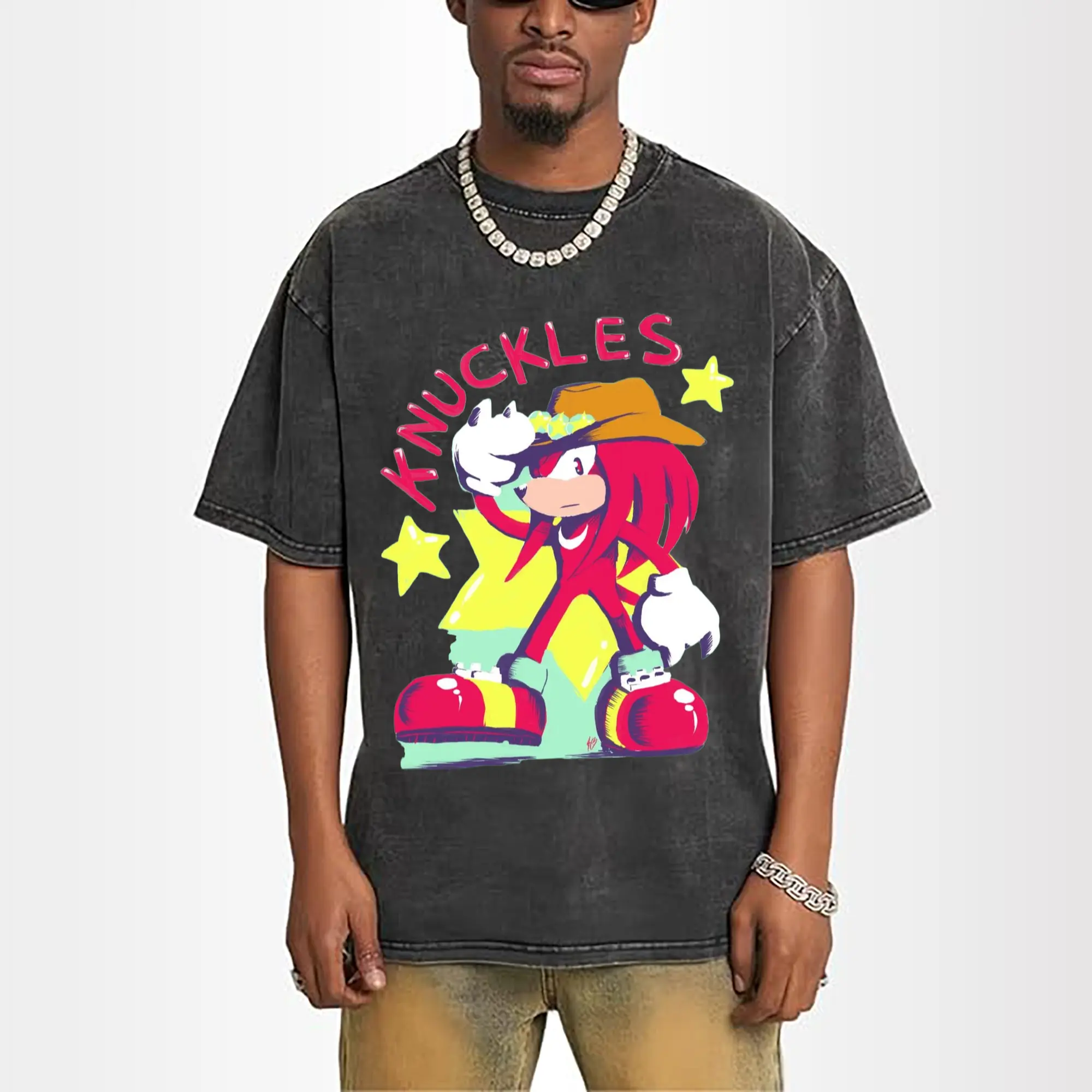 Knuckles graphic t-shirt
