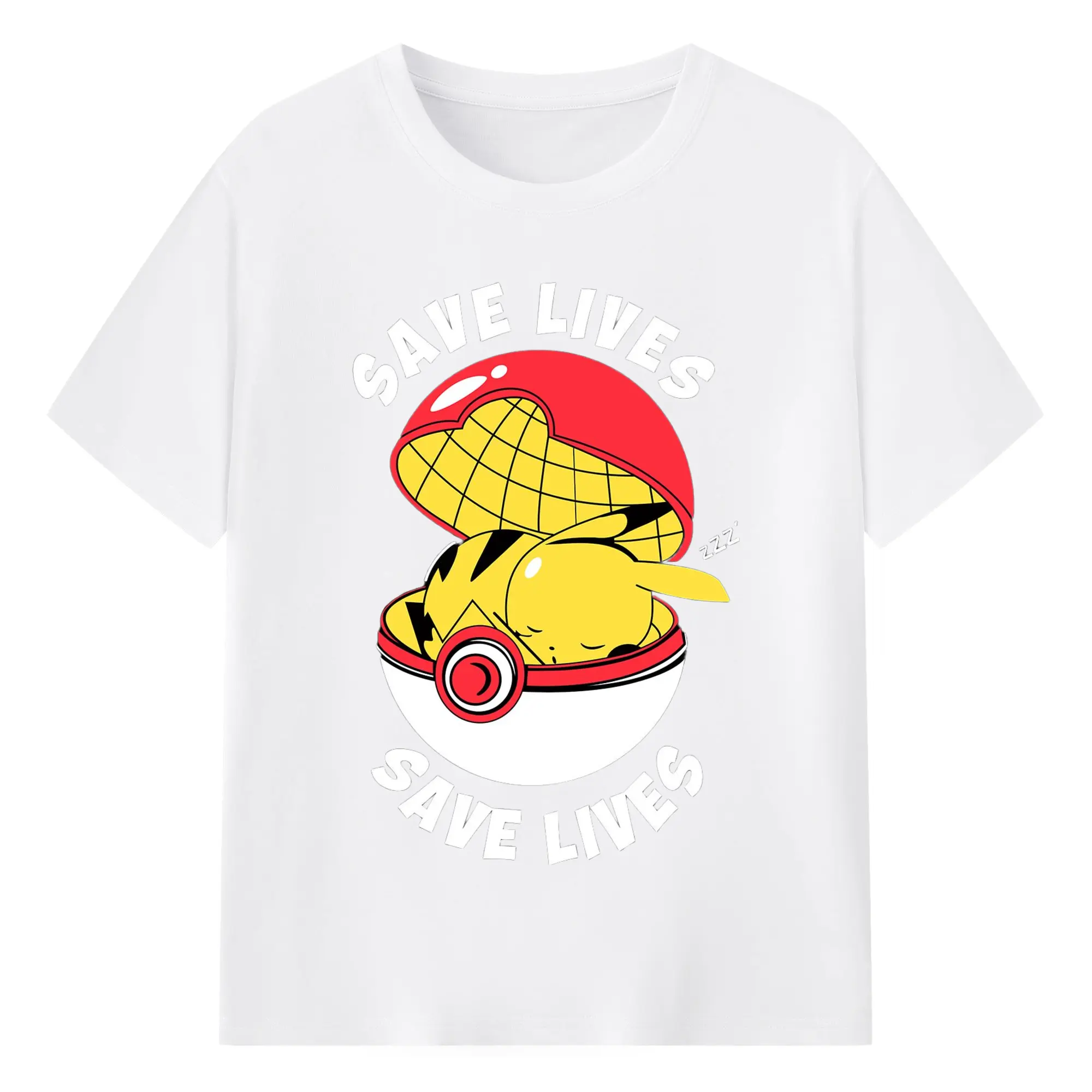 Mens pikachu shir - 180g Cotton T-Shirt With Front Heat Transfer Print – Soft, Lightweight, Fitted Design – Comfortable Casual Wear For Sports & Everyday Use