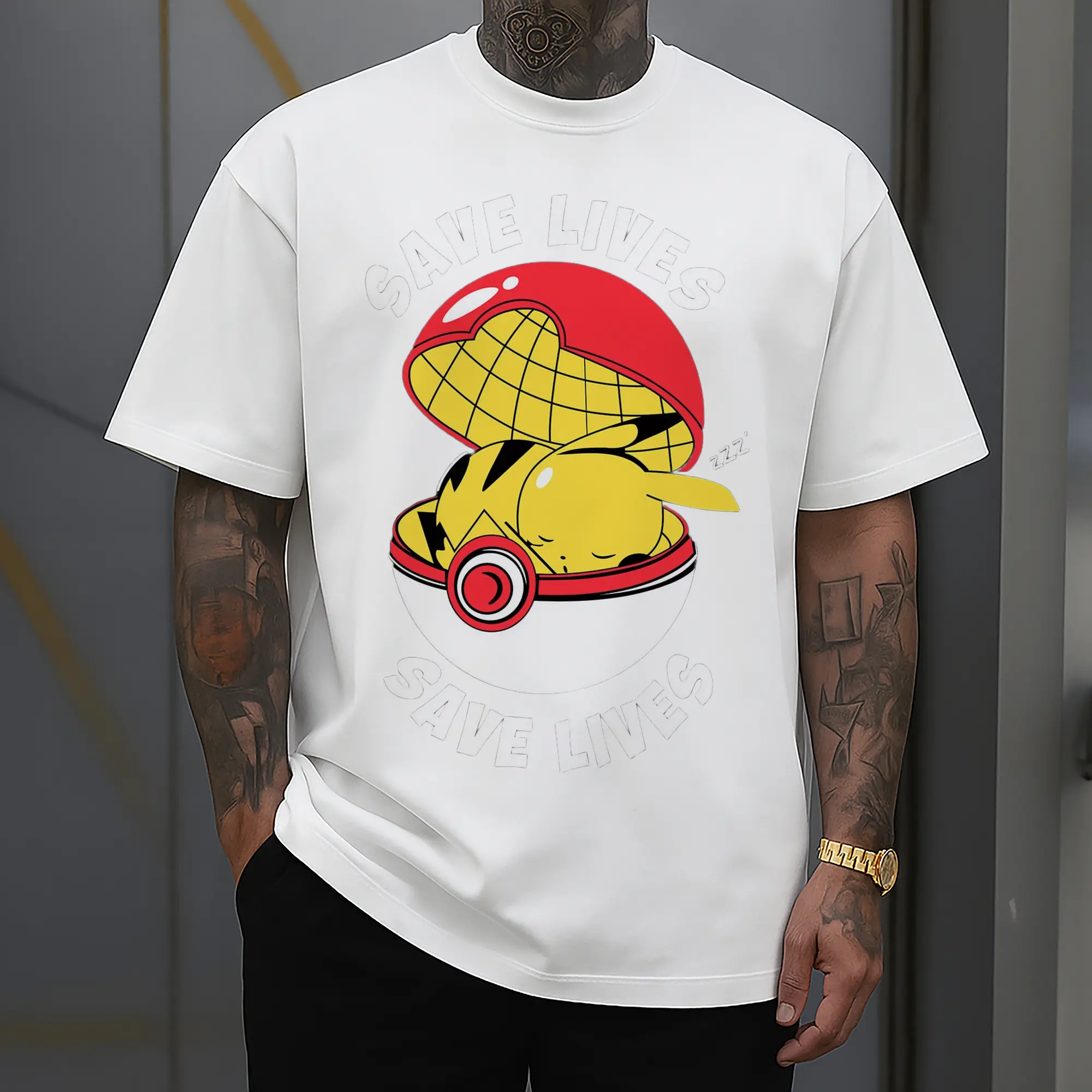 mens pikachu shir