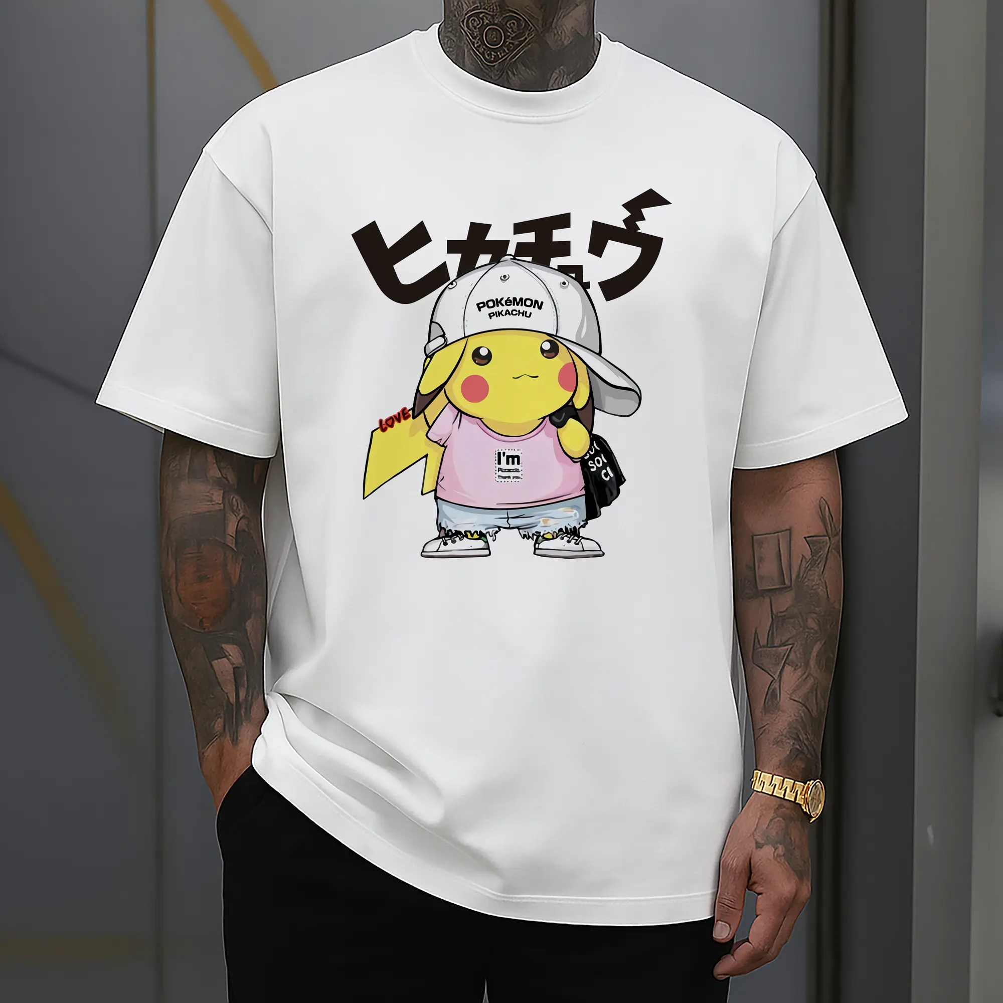 pikachu graphic t shirt​