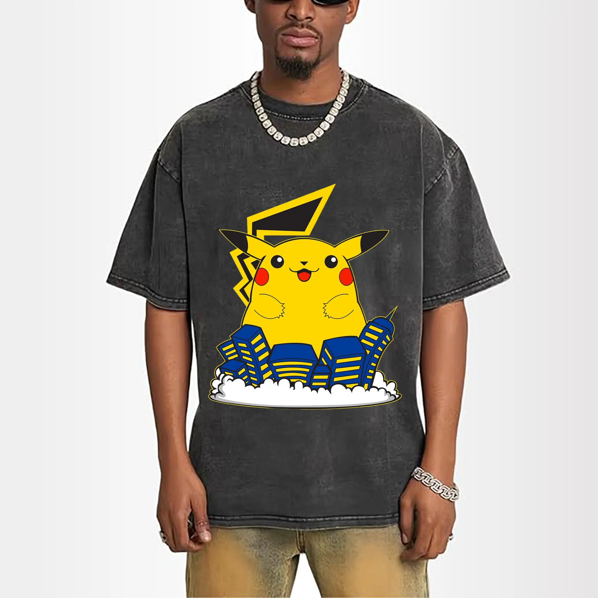 mens huge pikachu shirt