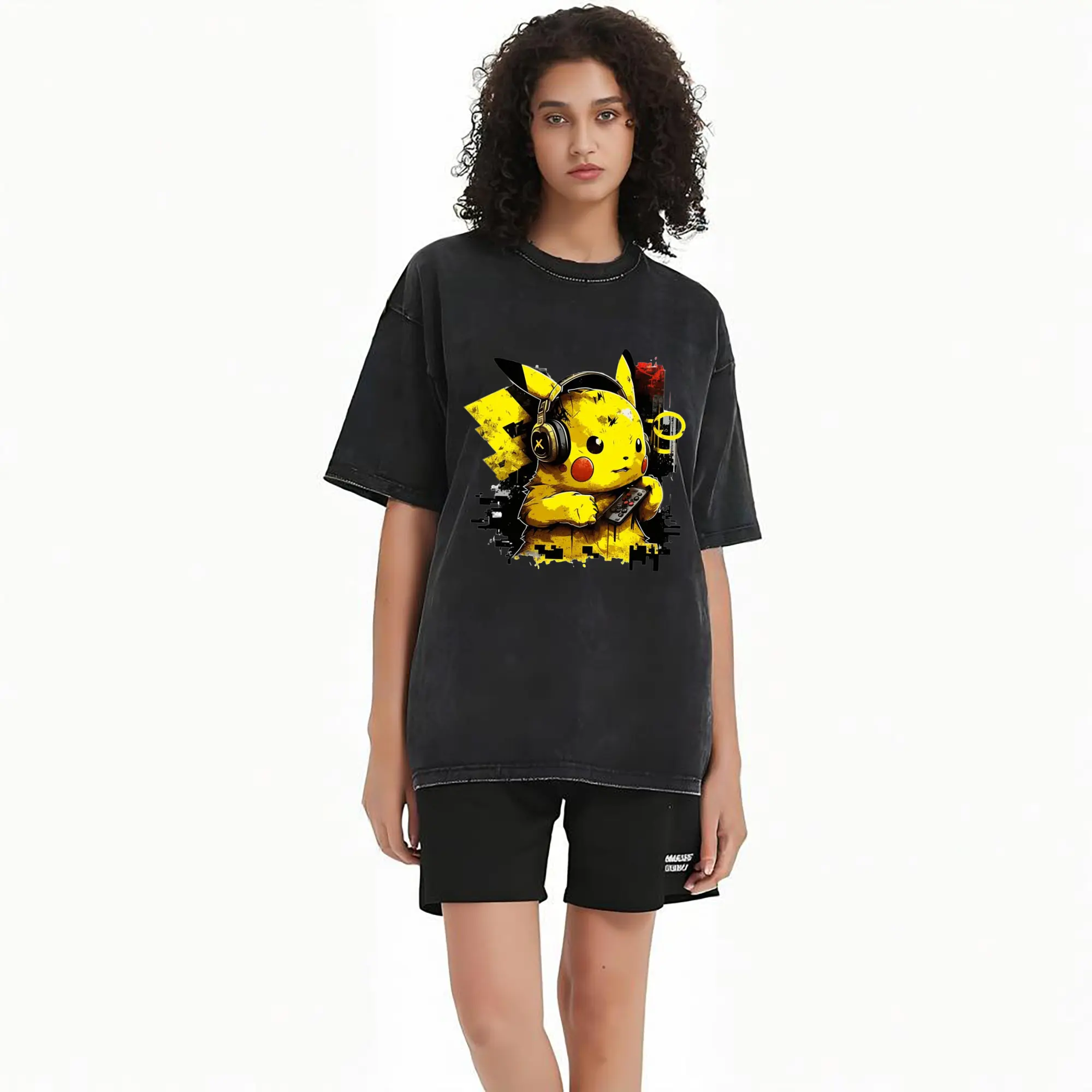 womens pikachu fraphic tee