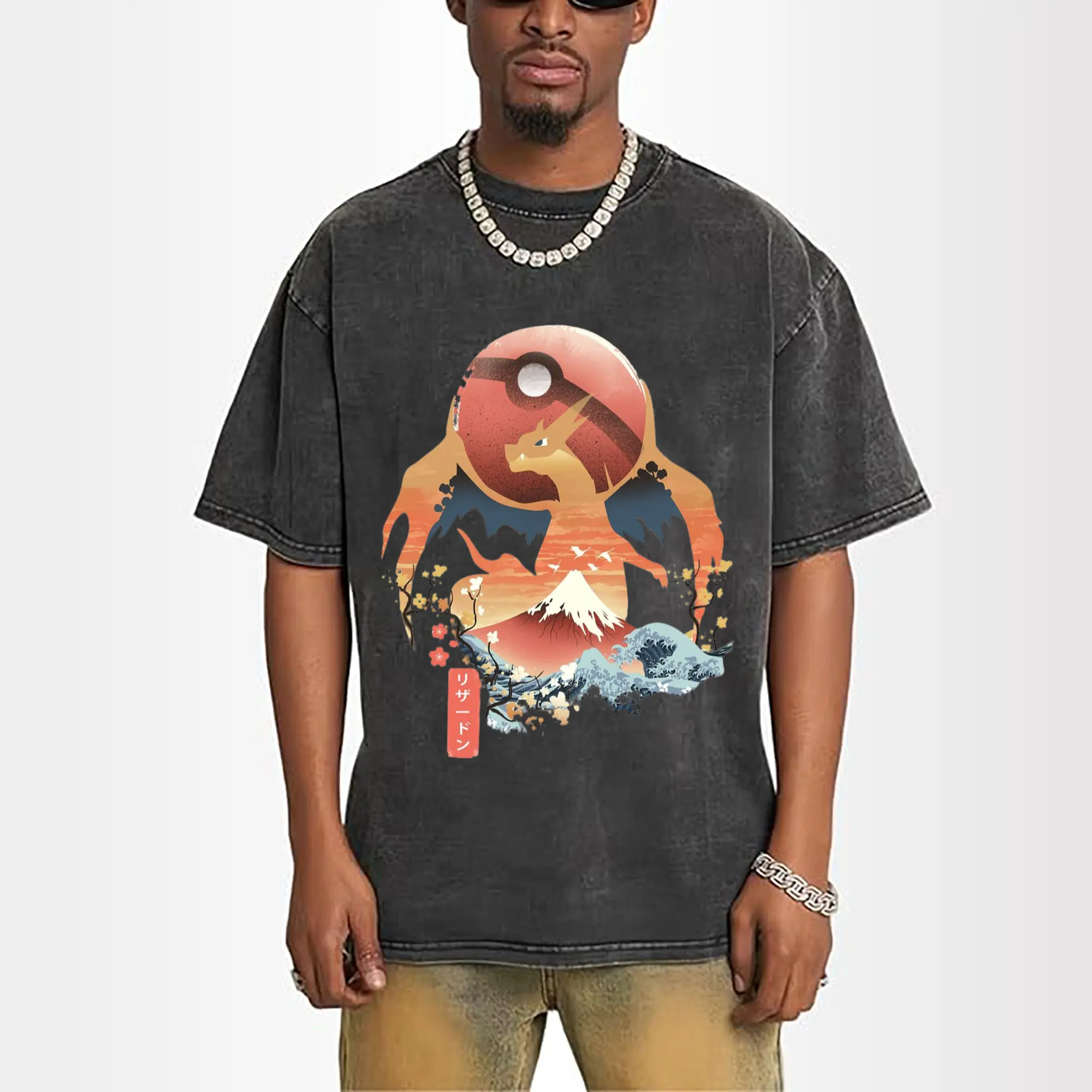 mega y charizard t shirt