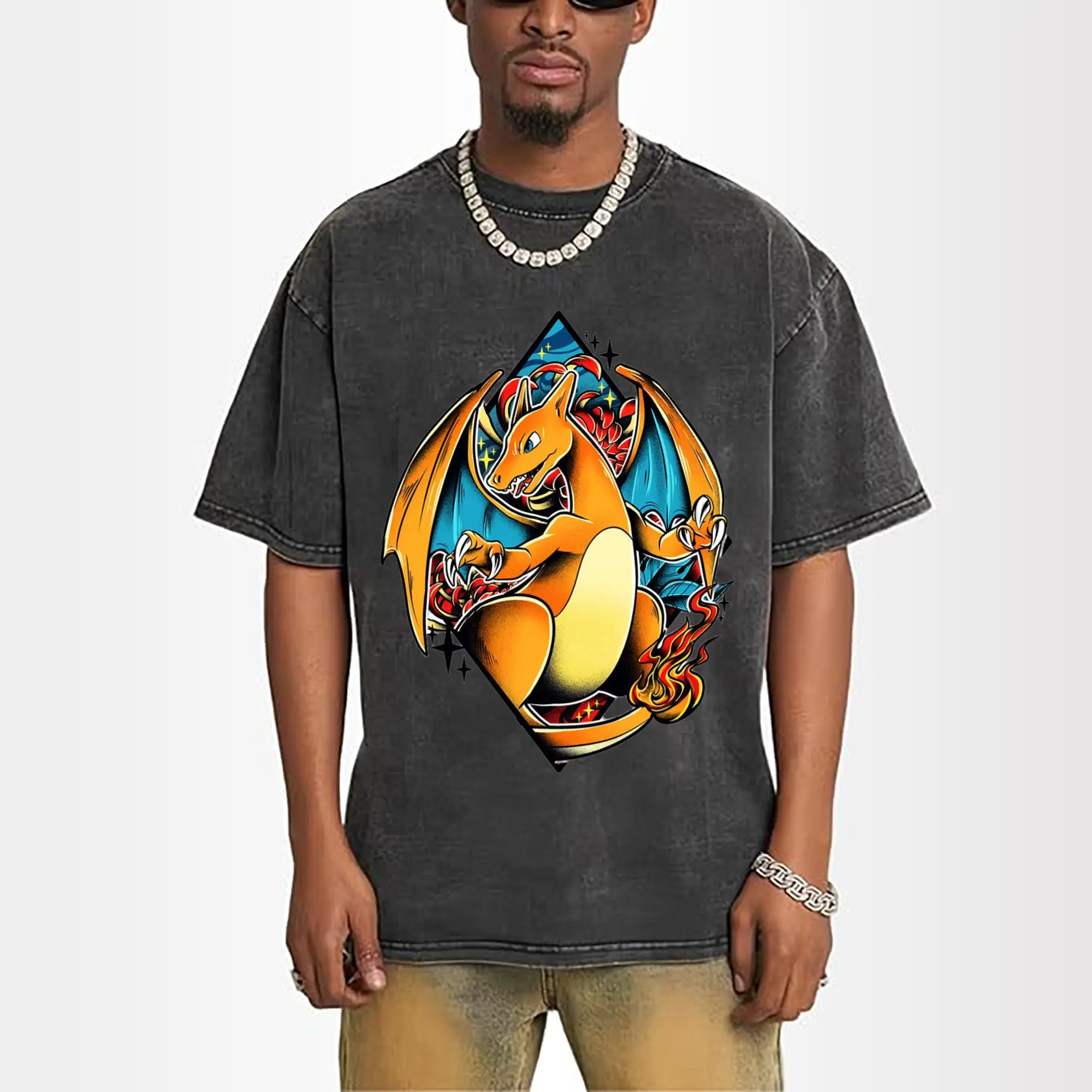 mens charizard graphic t shirt