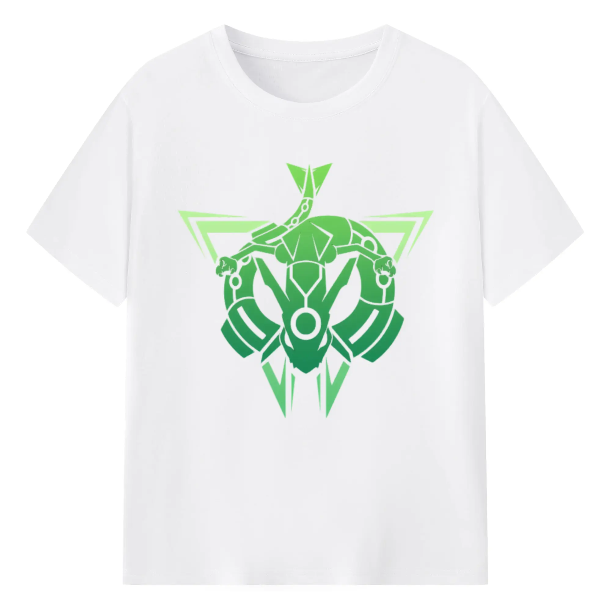 Retro rayquaza icon t shirt - 180g Cotton T-Shirt With Front Heat Transfer Print – Soft, Lightweight, Fitted Design – Comfortable Casual Wear For Sports & Everyday Use