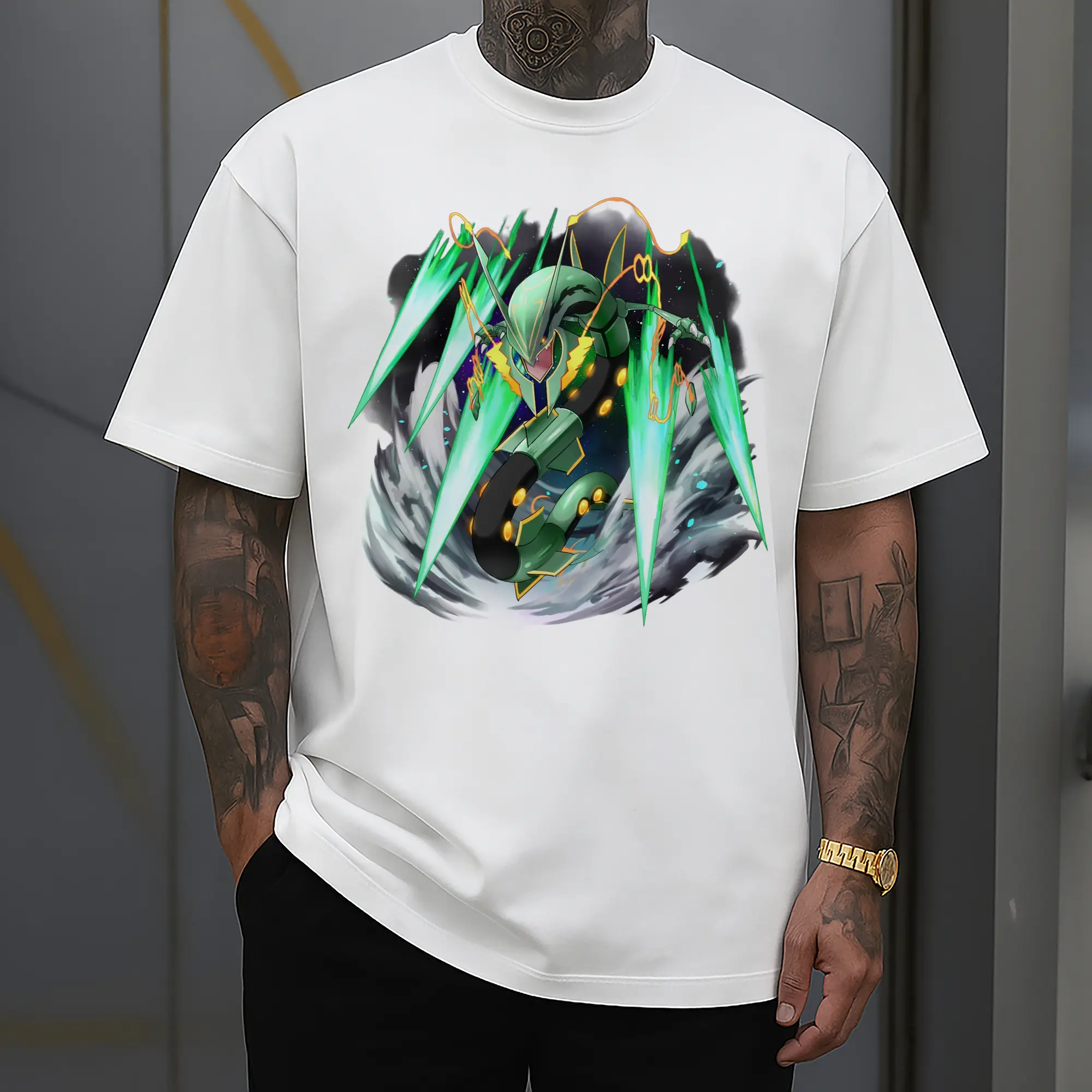 mega rayquaza art graphic t shirt​