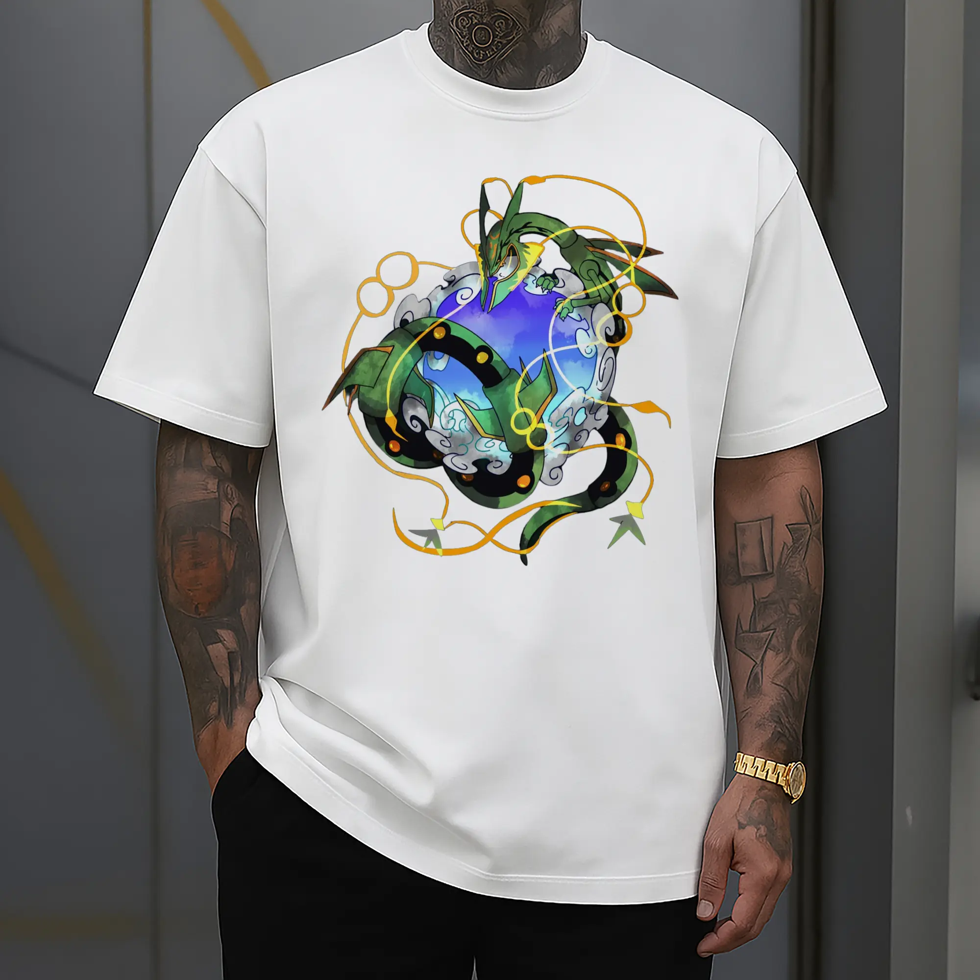 mega rayquaza art t shirt​