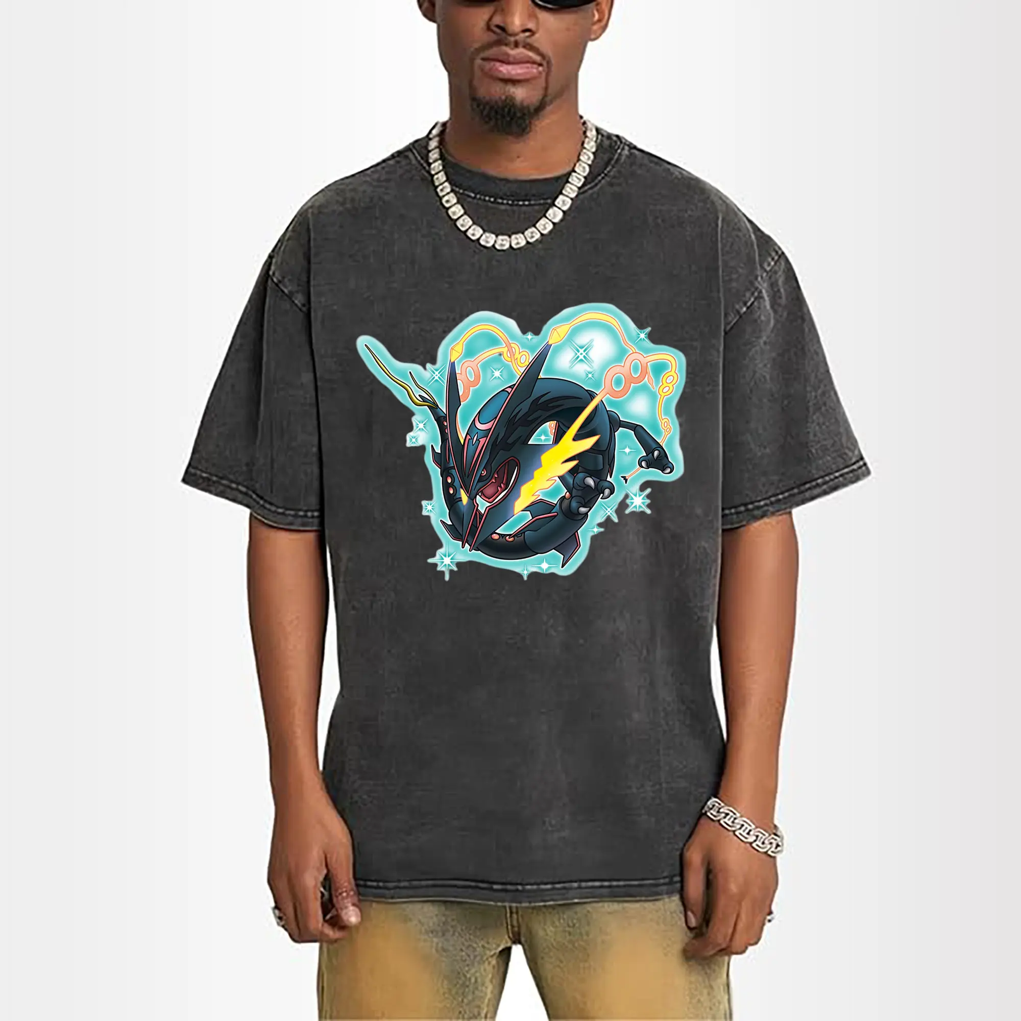 mega rayquaza graphic t shirt​