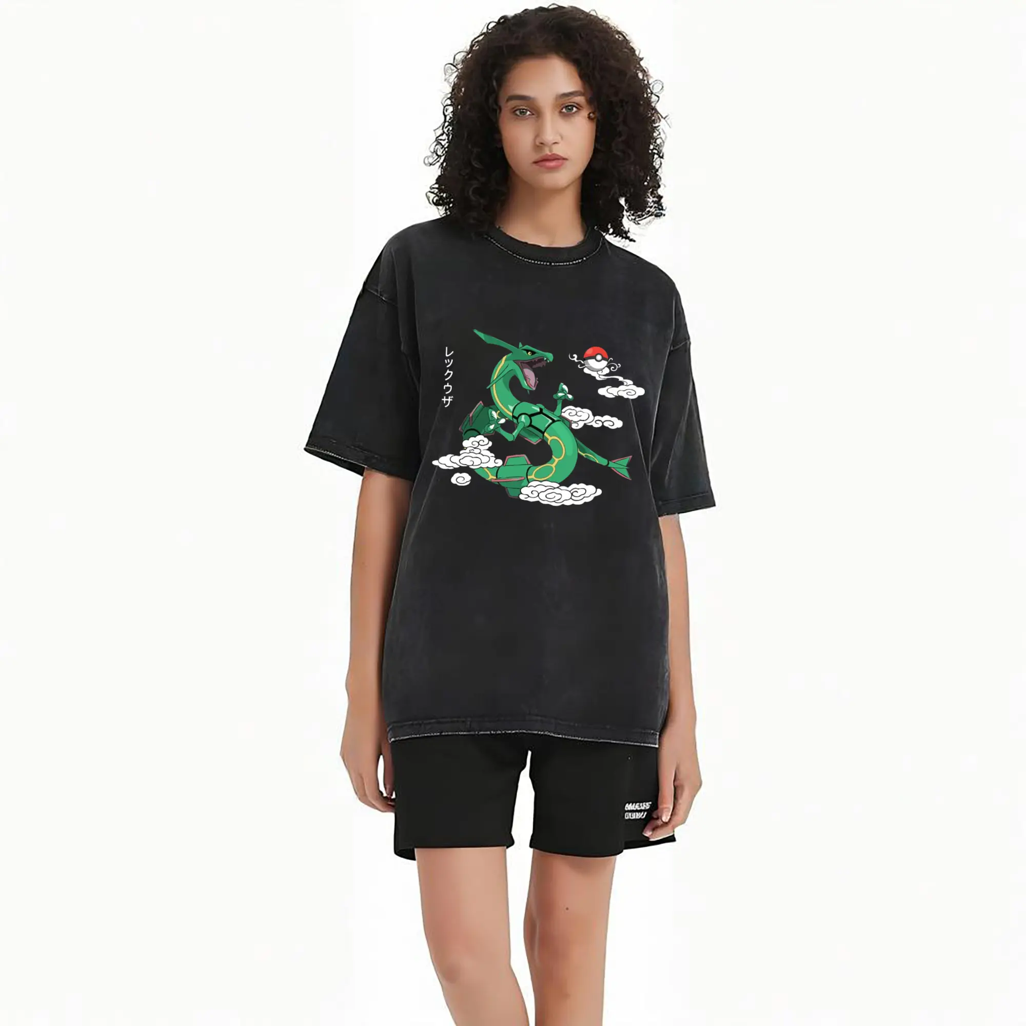 retro rayquaza graphic t shirt