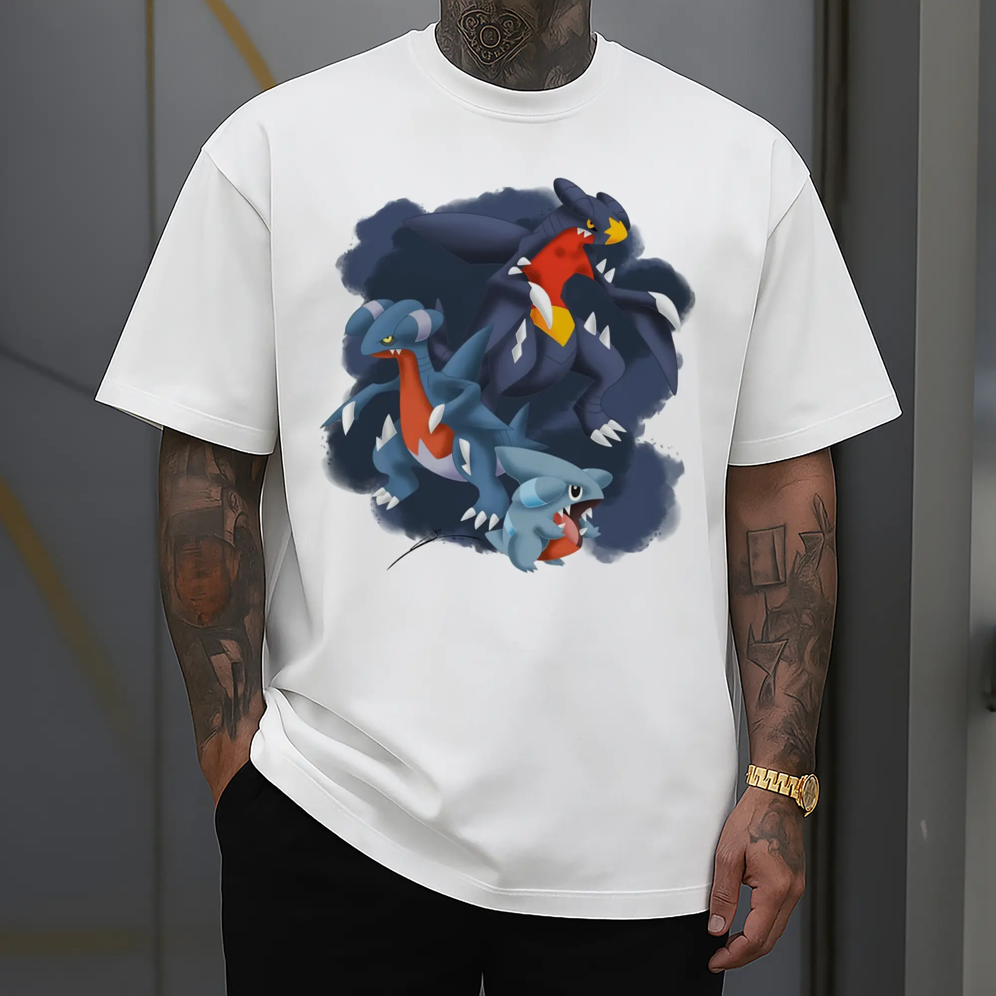 men's Garchomp graphic t shirt​