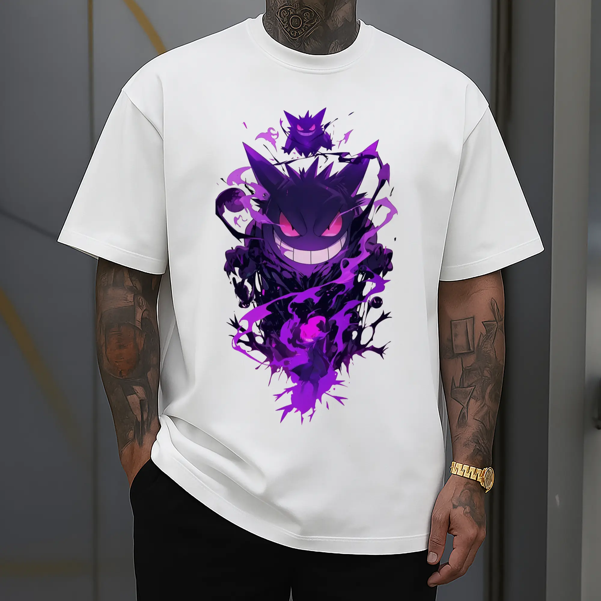 gengar ghost art t shirt