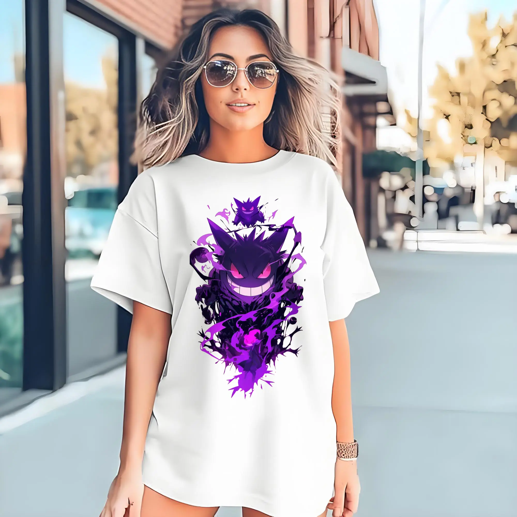 gengar ghost art t shirt