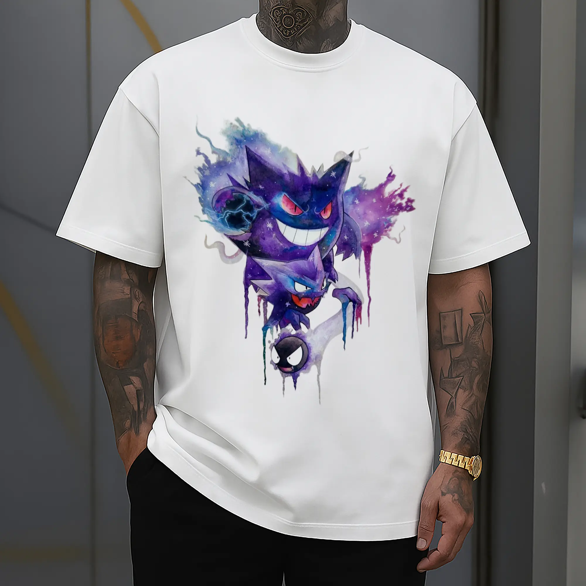 men pokemen gengar tee