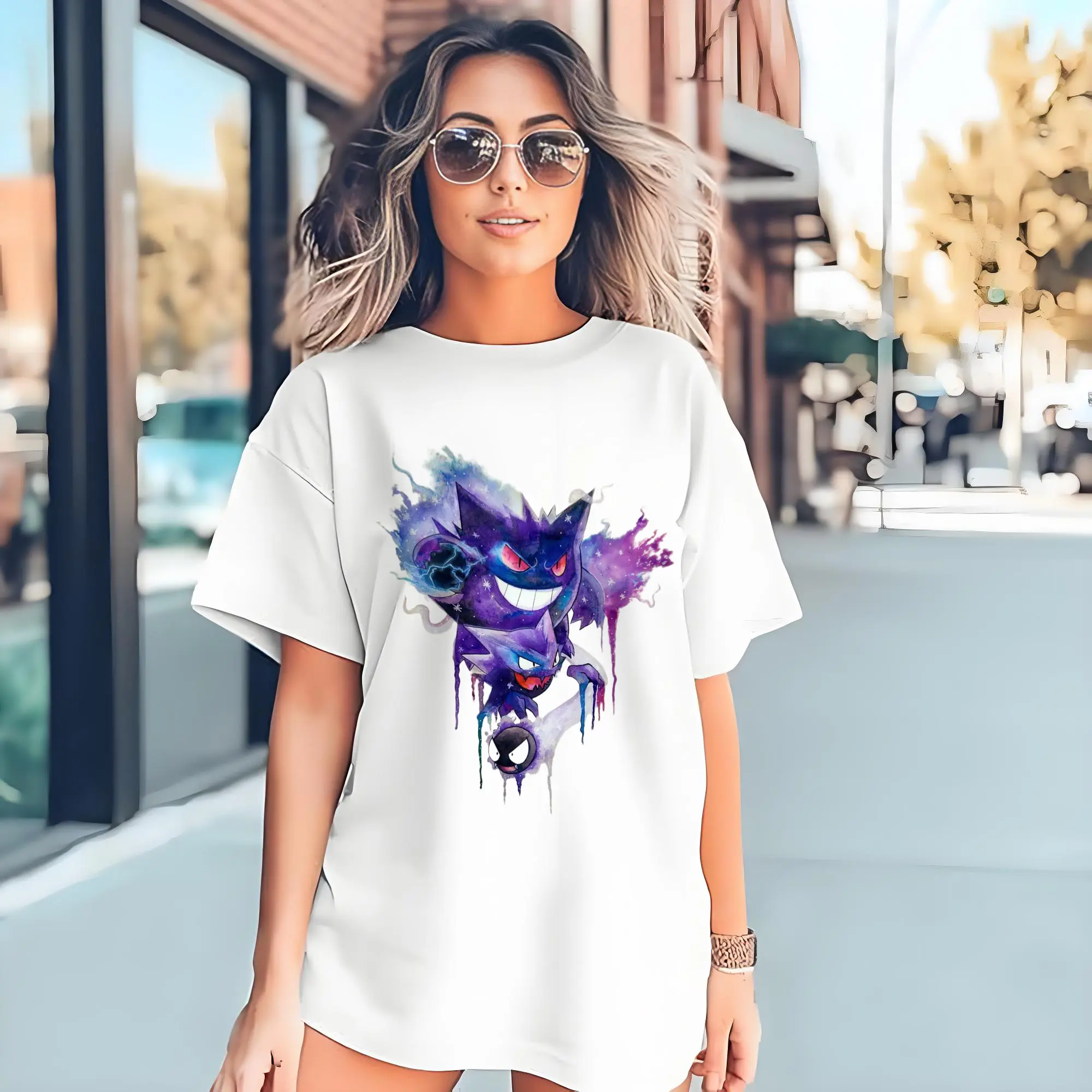 men pokemen gengar tee