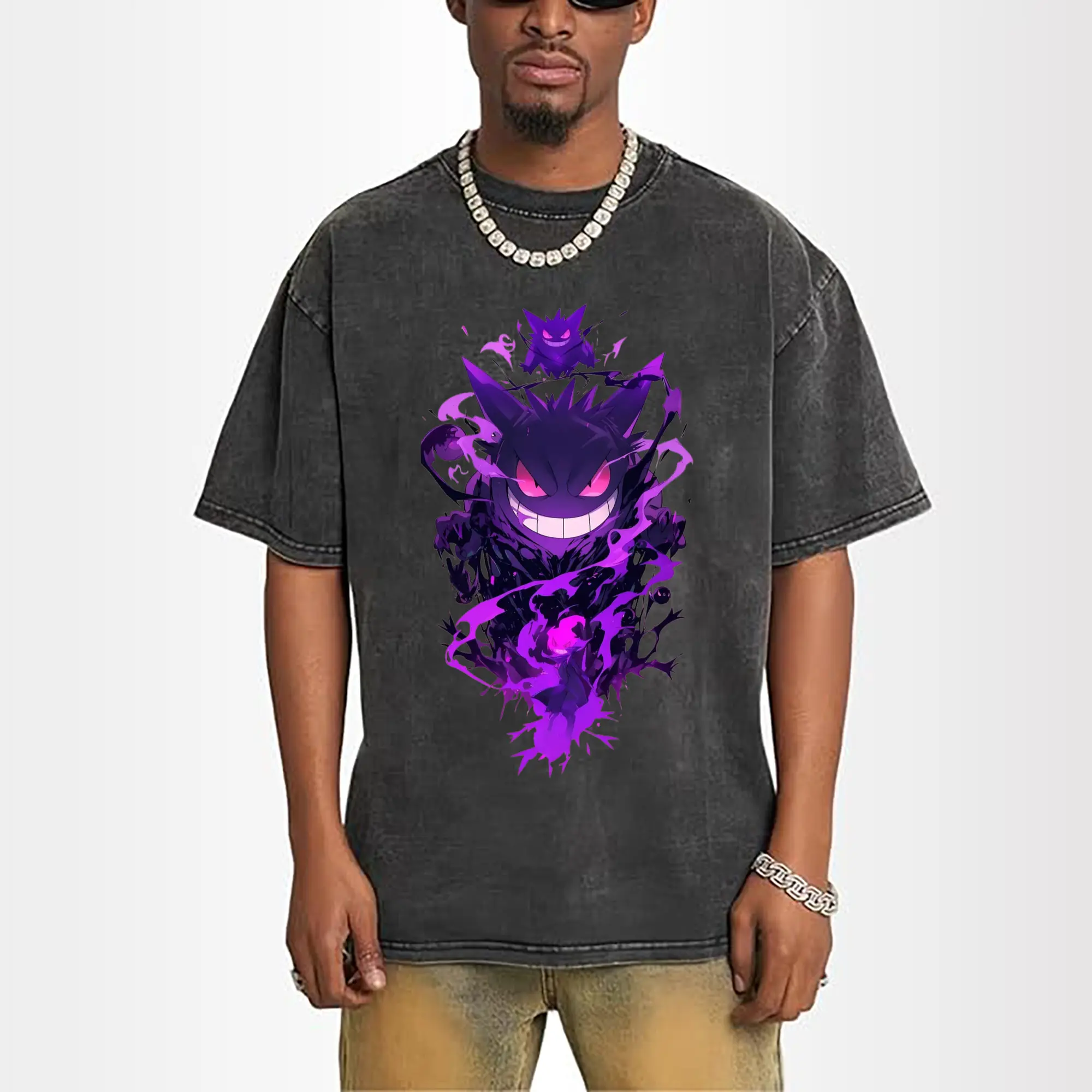 gengar ghost art t shirt