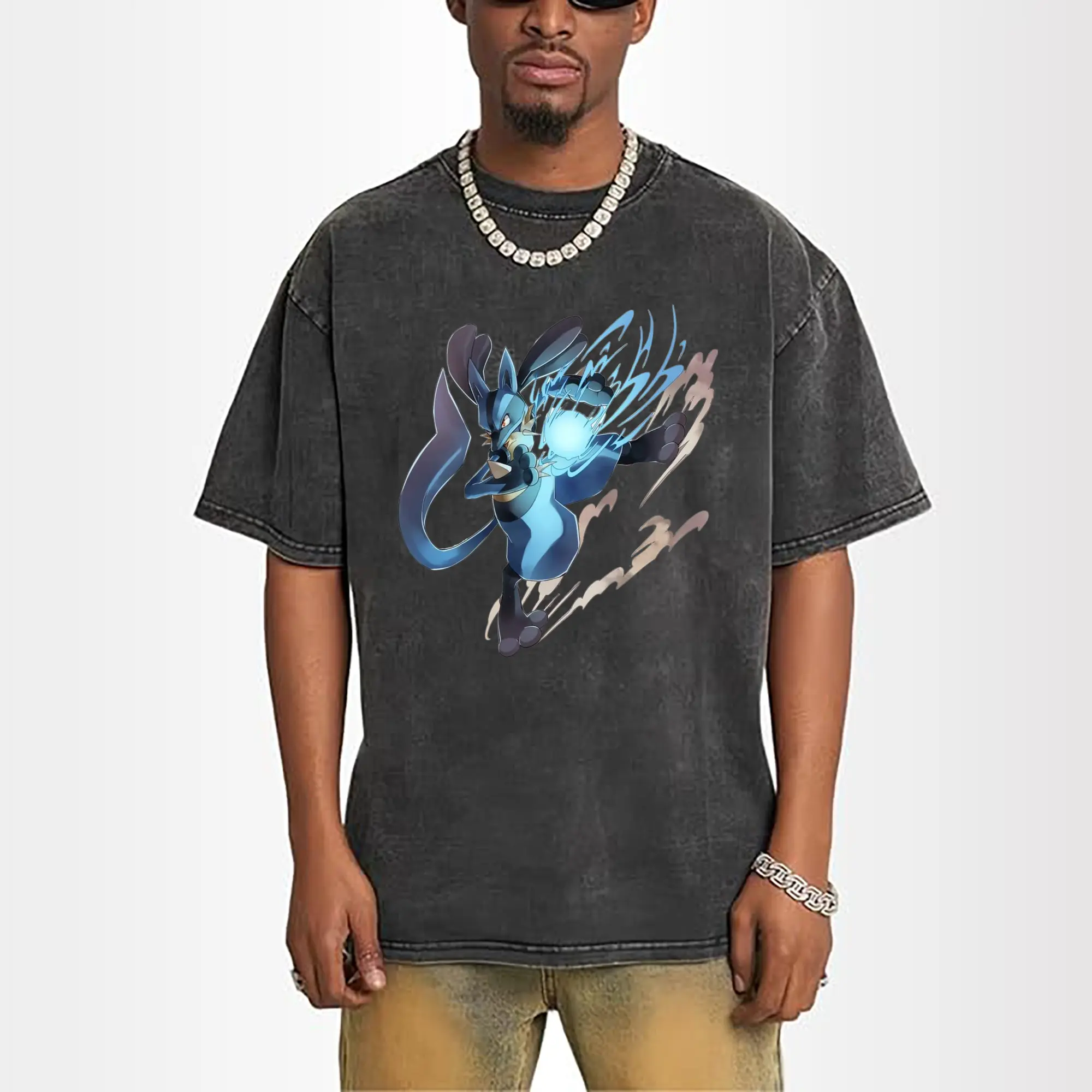 Lucario collage graphic t shirt