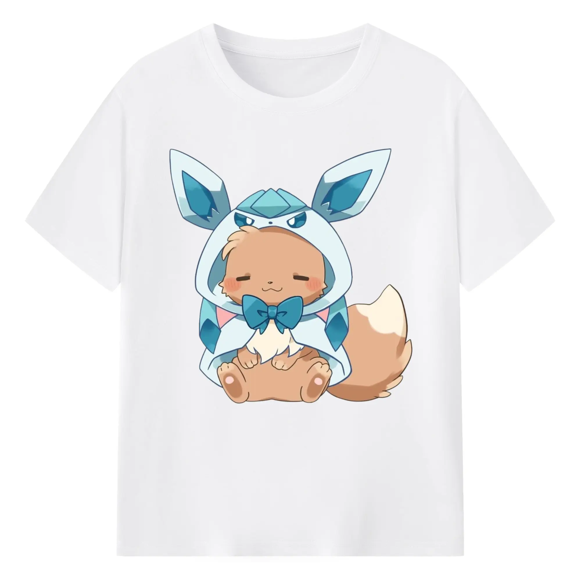 Pokemon Eevee Tee - 180g Cotton T-Shirt With Front Heat Transfer Print – Soft, Lightweight, Fitted Design – Comfortable Casual Wear For Sports & Everyday Use
