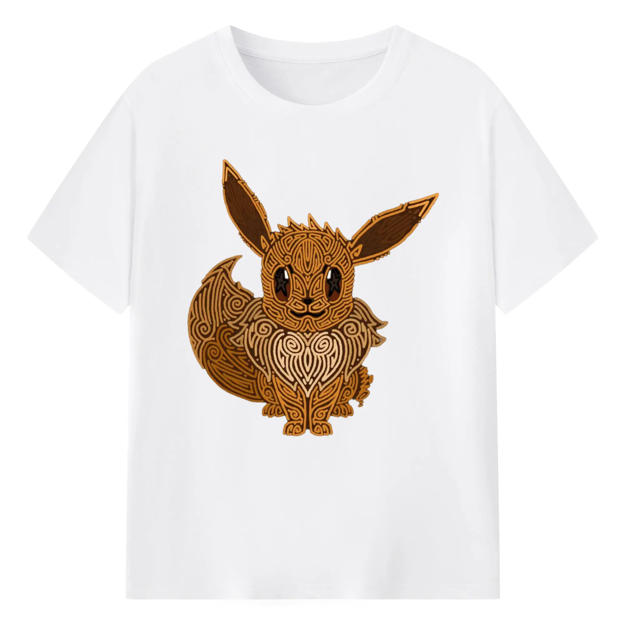 Uniqlo eevee shirt - 180g Cotton T-Shirt With Front Heat Transfer Print – Soft, Lightweight, Fitted Design – Comfortable Casual Wear For Sports & Everyday Use