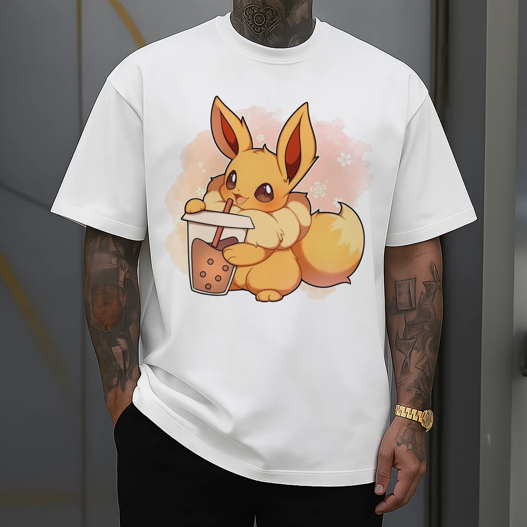 gril pokemon eevee t-shirt
