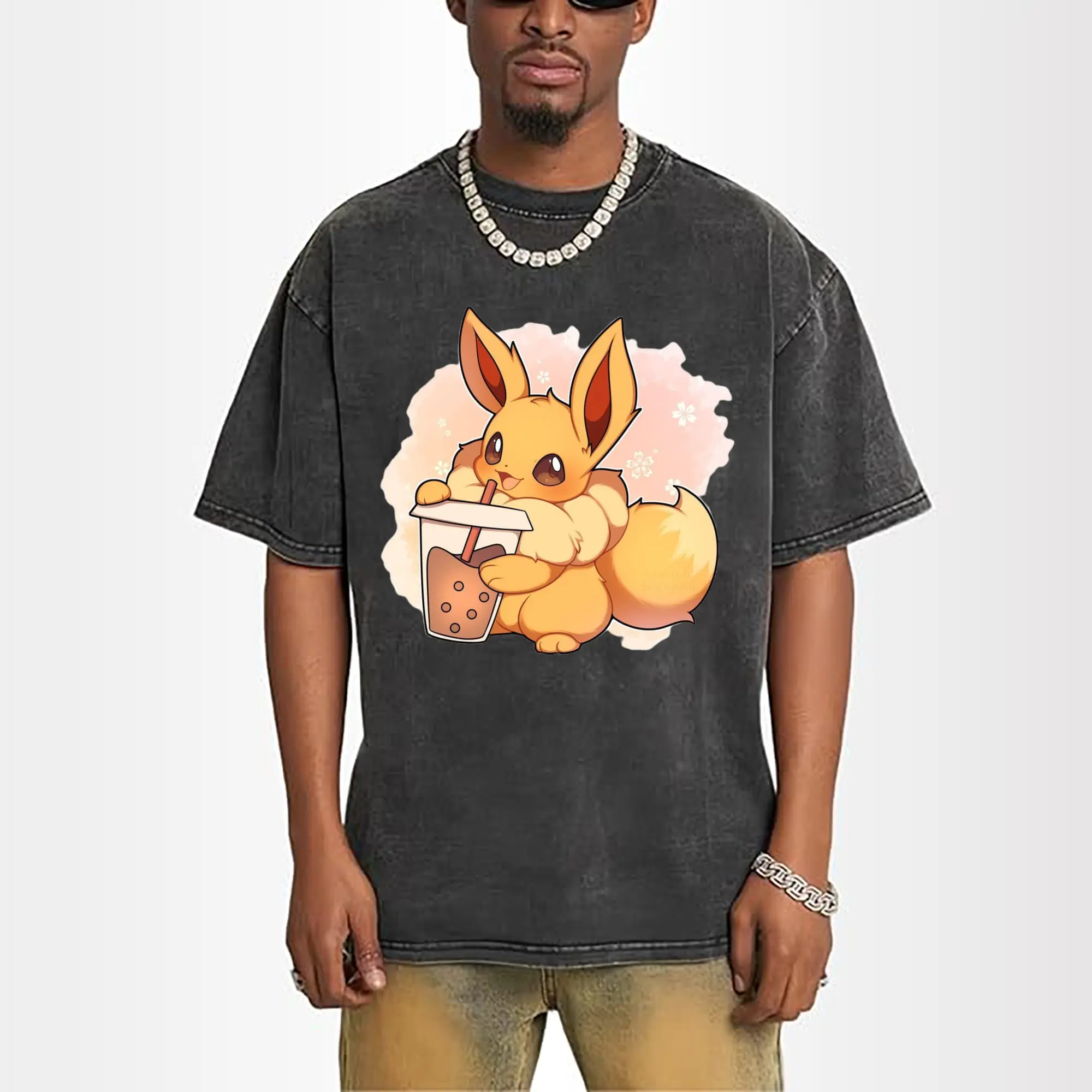 gril pokemon eevee t-shirt