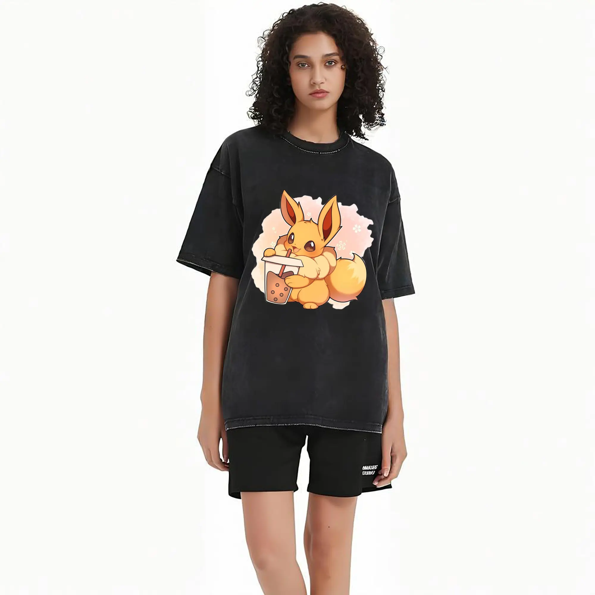 gril pokemon eevee t-shirt