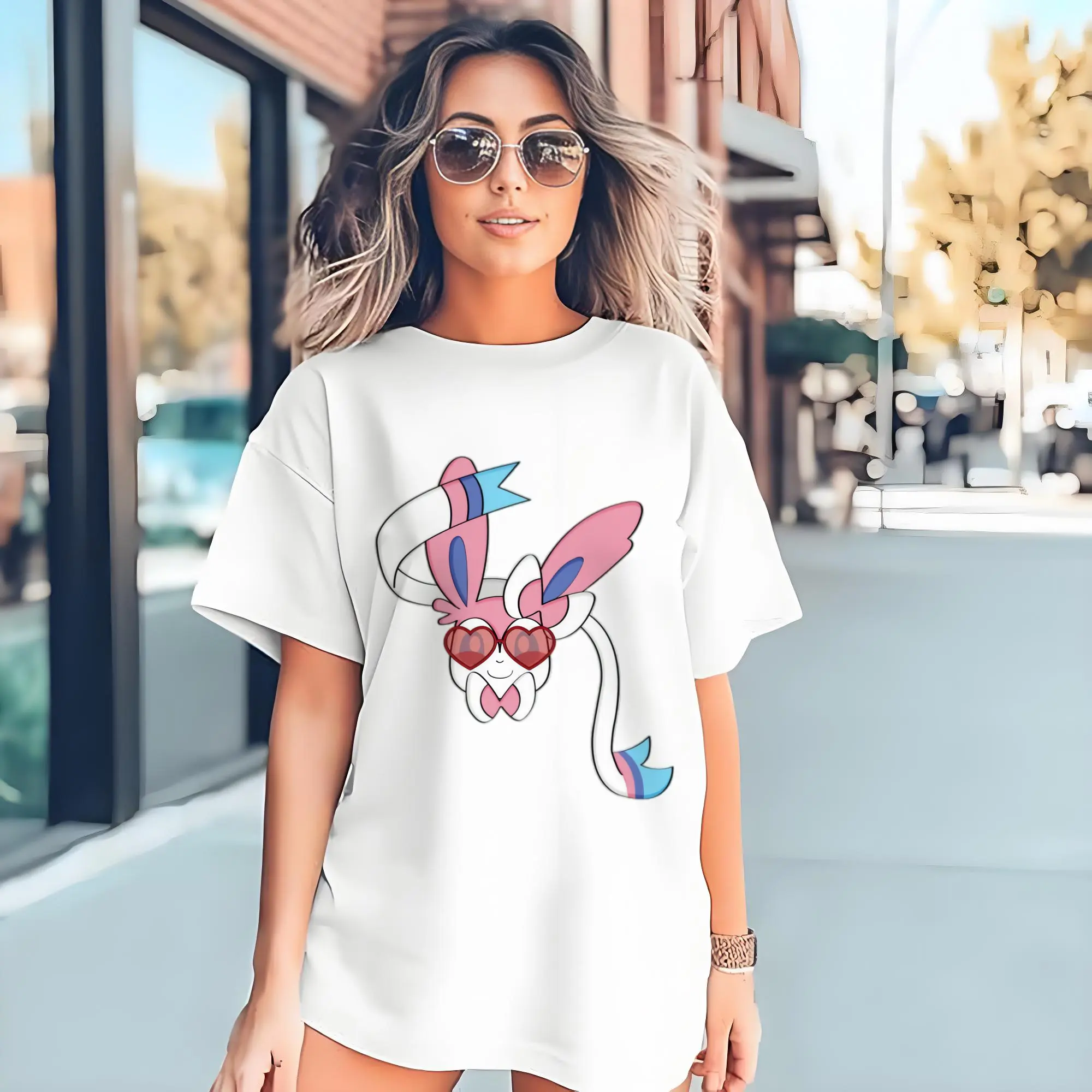 girls sylveon face shirt​